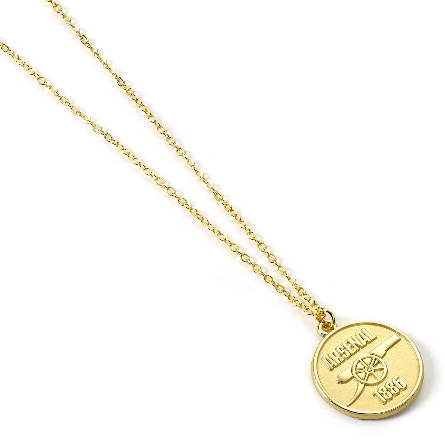 Arsenal Football Club Gold Finish Crest Necklace
