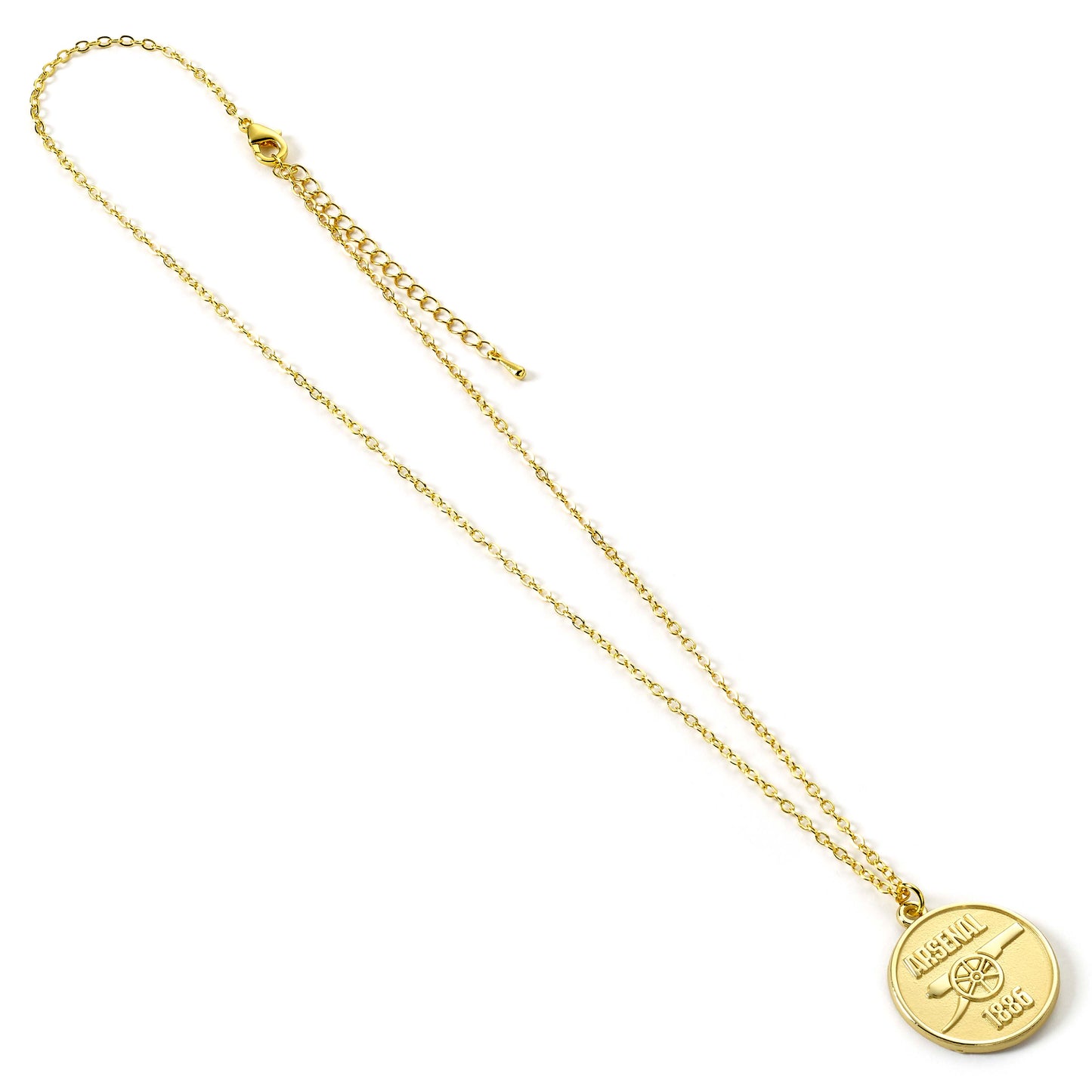 Arsenal Football Club Gold Finish Crest Necklace