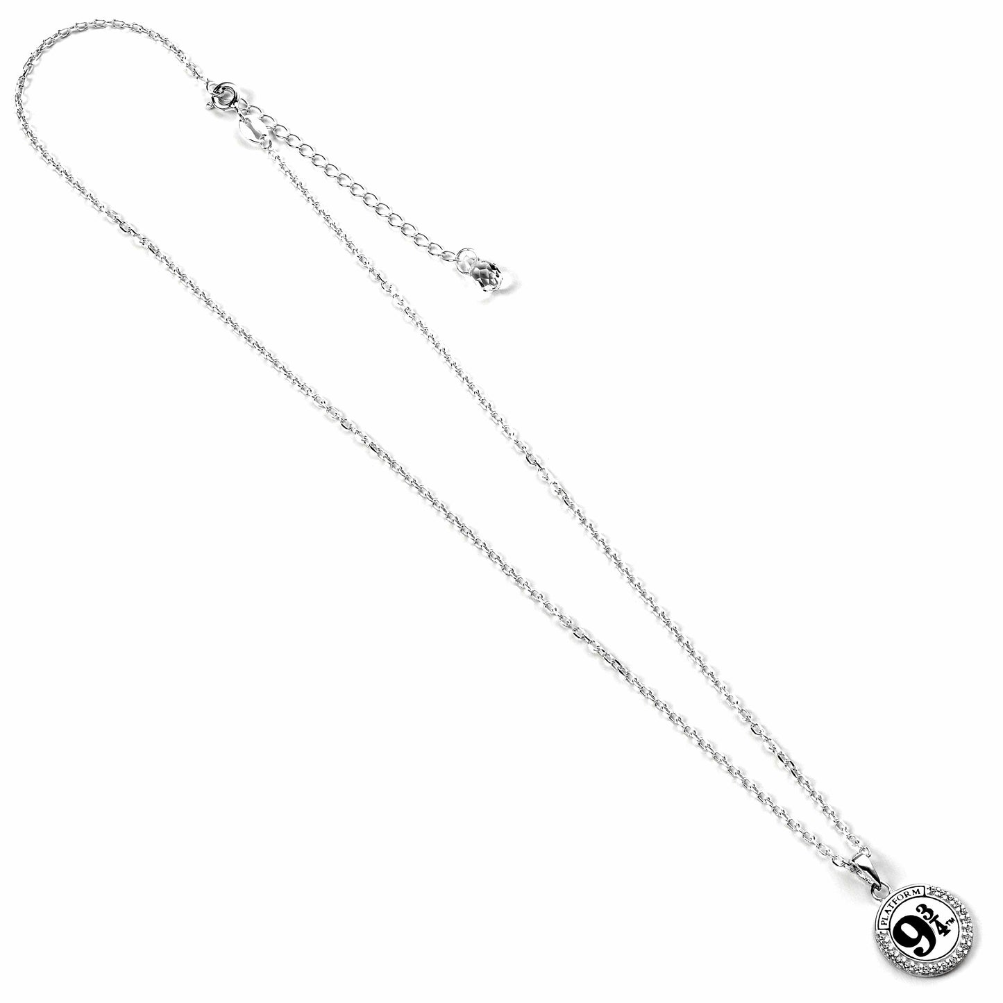 Harry Potter Platform 9 3/4 Necklace Embellished with Crystals - Sterling Silver