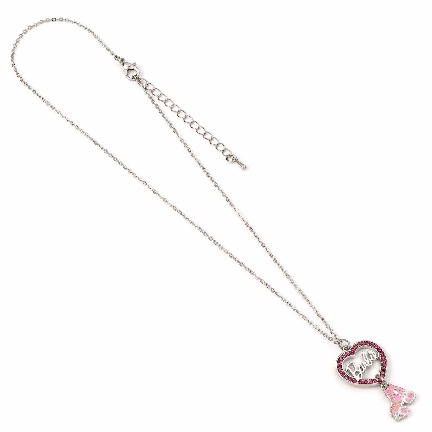 Barbie™️ Crystal Heart and Roller Skate Necklace