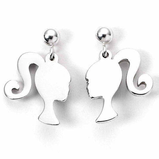 Barbie™️ Sterling Silver Silhouette Stud Earrings