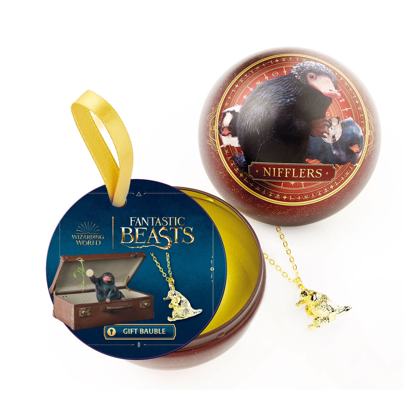 Fantastic Beasts Niffler Christmas Gift Bauble including Necklace