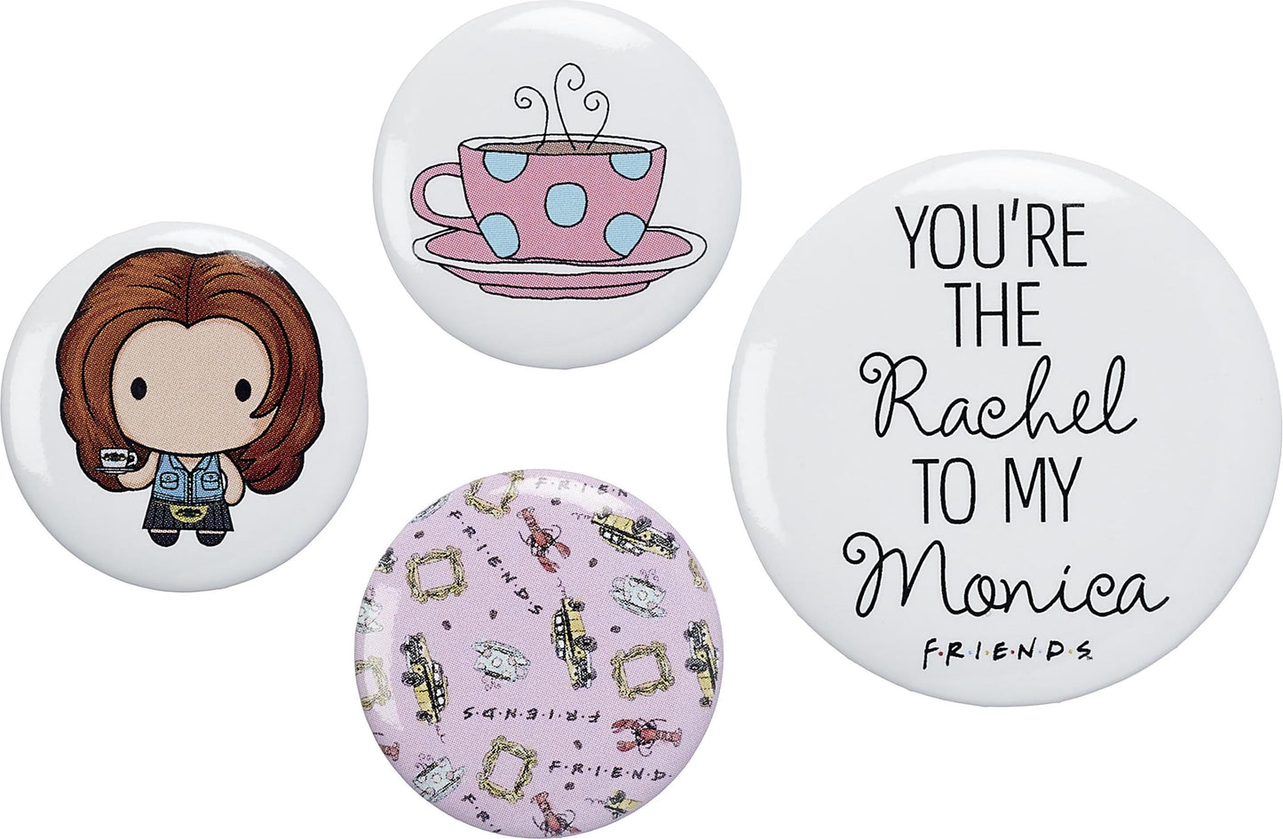 Friends the TV Series Rachel Button Badge Set - Pink