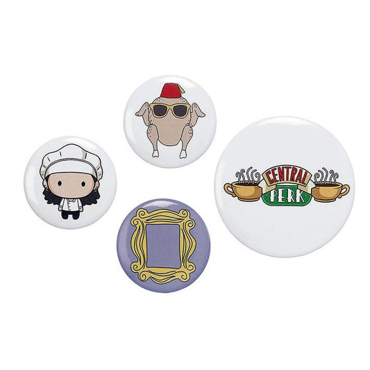 Friends the TV Series Monica Button Badge Set - Purple