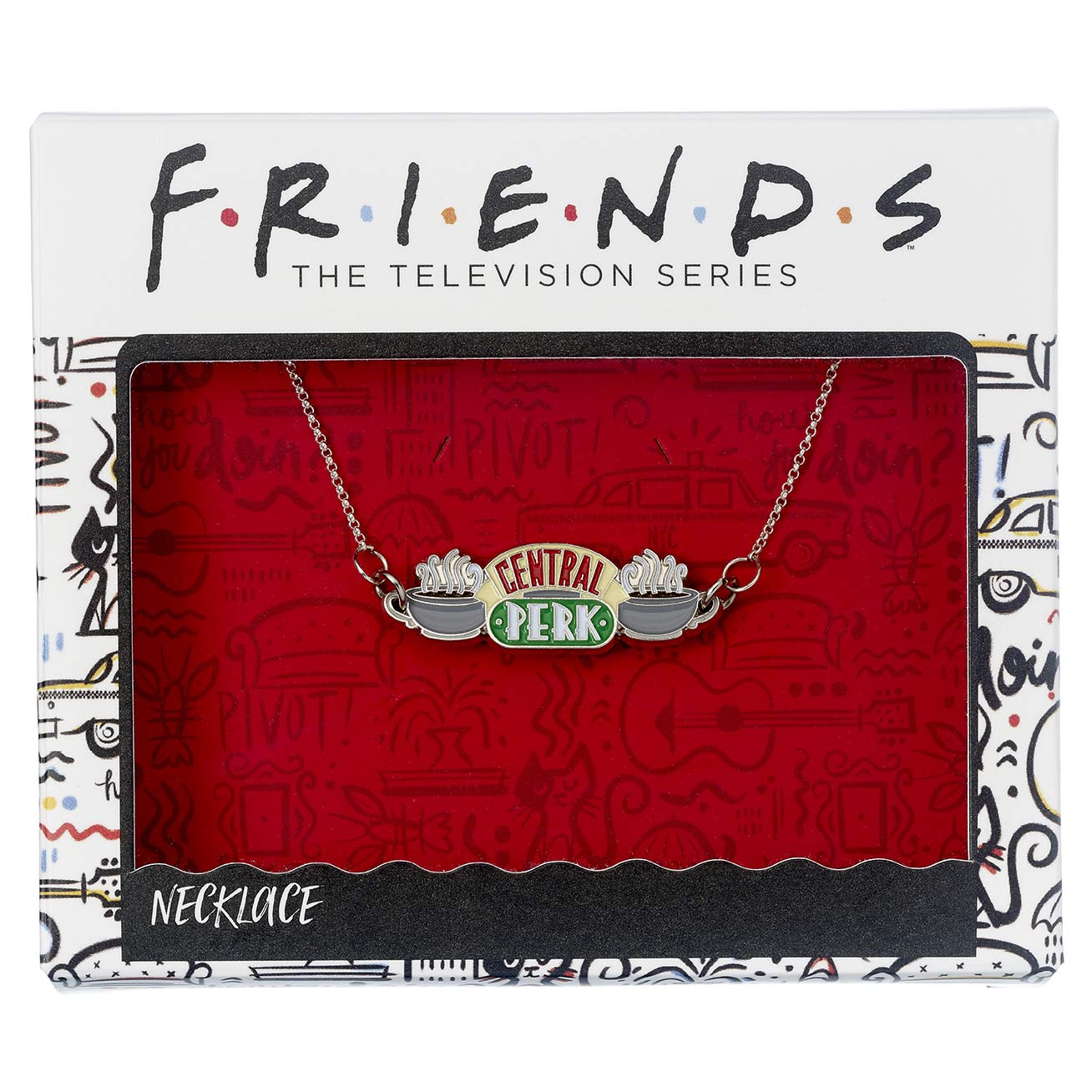 Friends the TV Series Collier Central Perk - Argent
