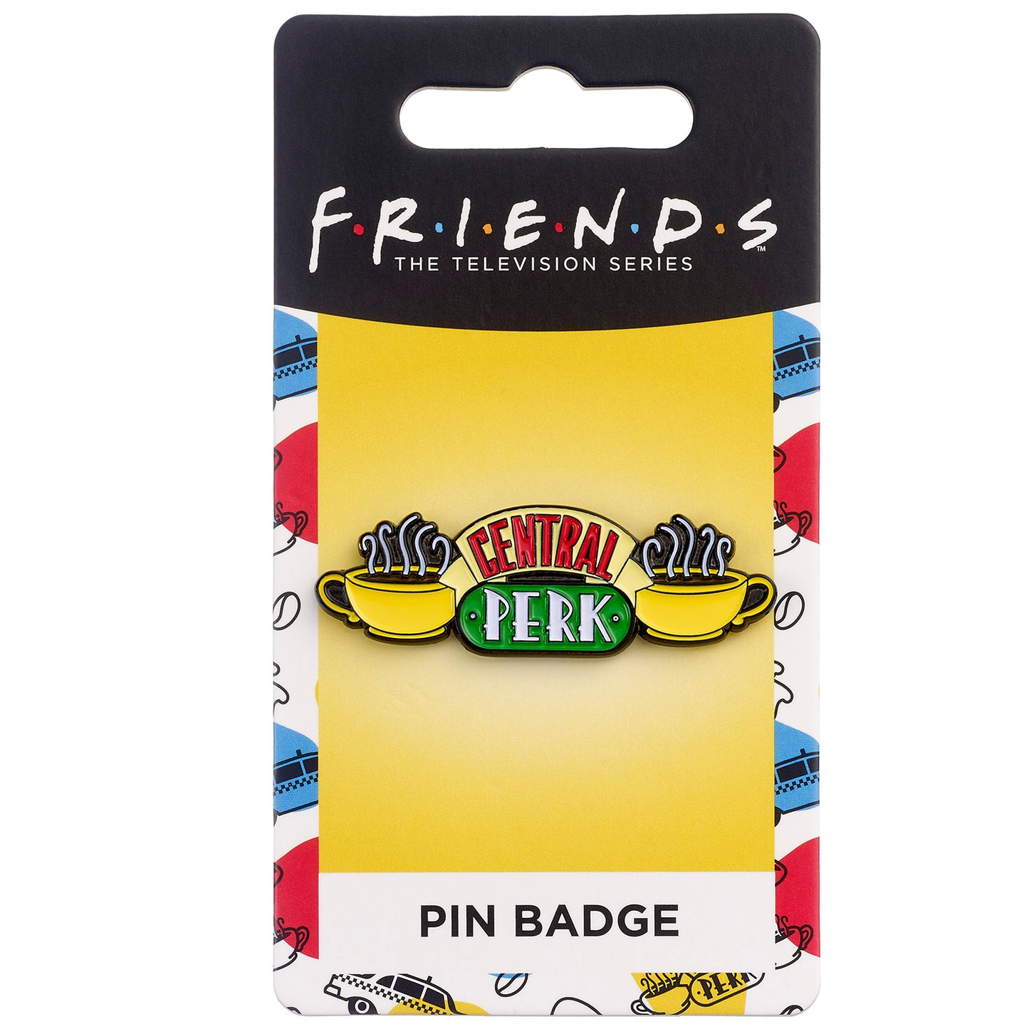 Insigne d'épinglette Friends the TV Series Central Perk - Argent