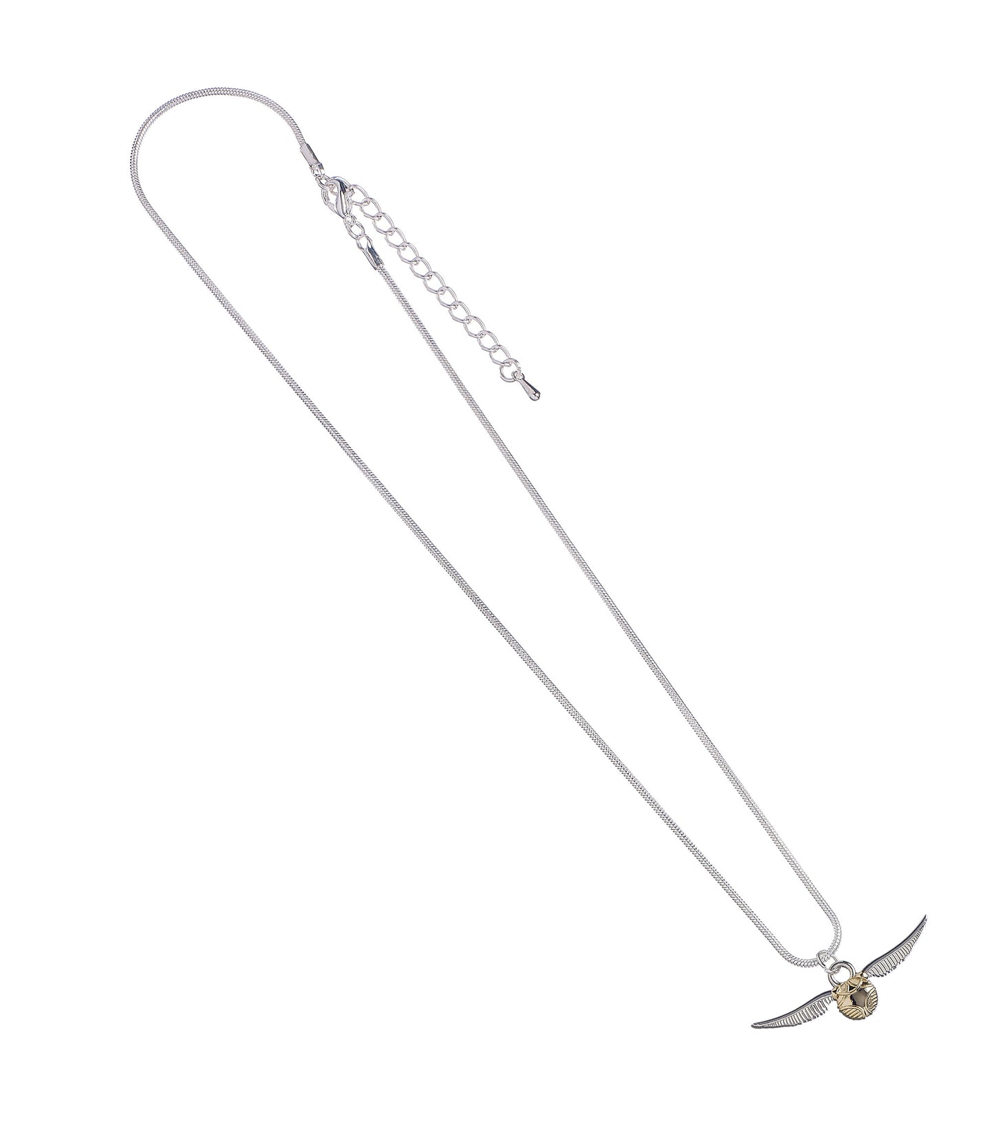 Harry Potter Golden Snitch Necklace and Earrings Gift Set - Silver