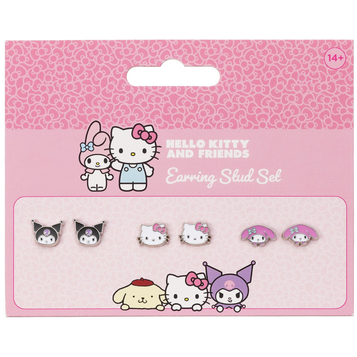 PREORDER - Hello Kitty Kuromi And My Melody Stud Earring Set