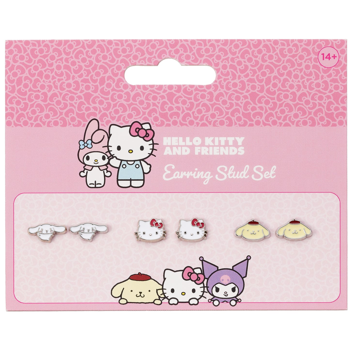 PREORDER - Hello Kitty Cinnamon Roll and Pompompurin Stud Earring Set