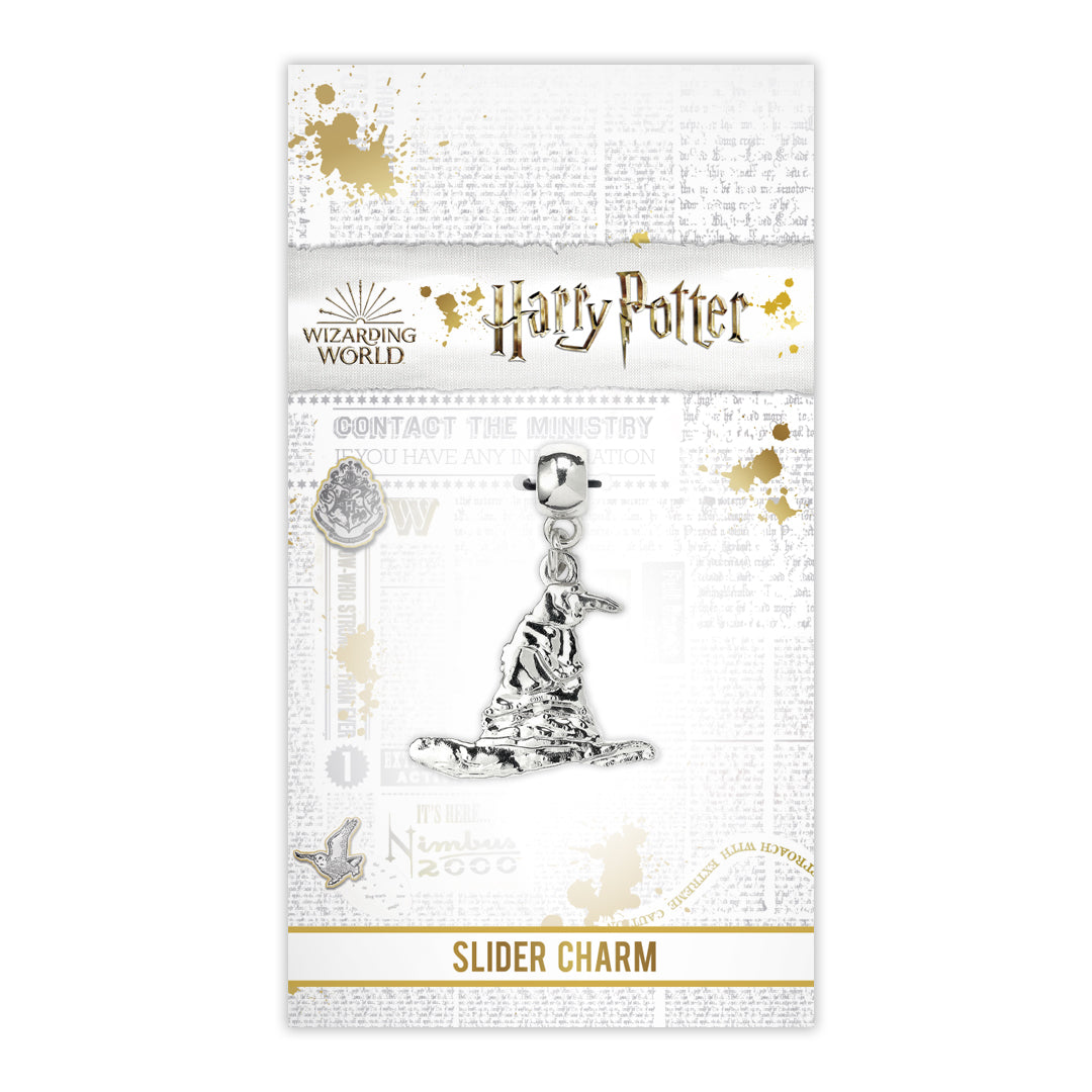 Harry Potter Sorting Hat Slider Charm - Silver