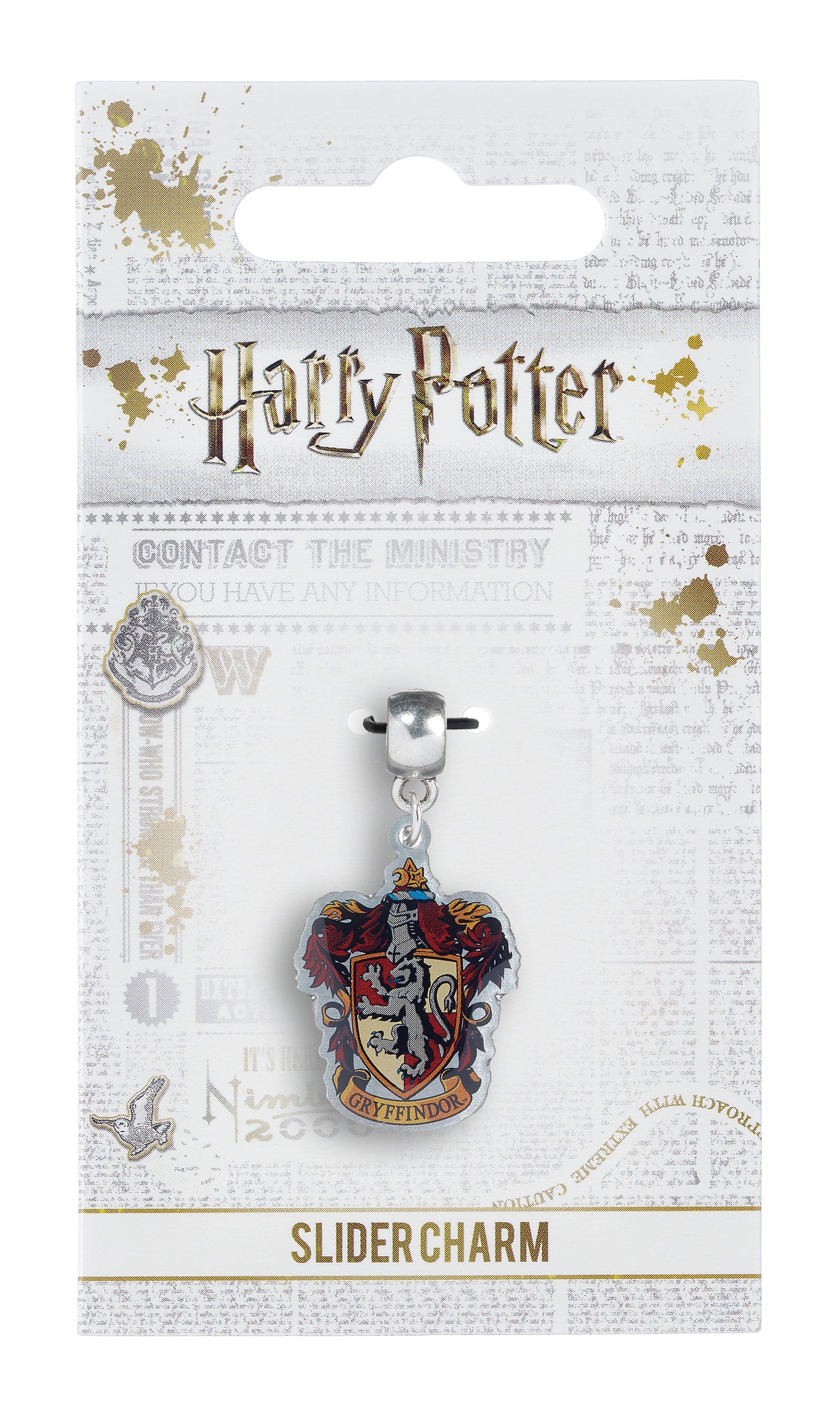 Harry Potter Gryffindor Crest Slider Charm - Red