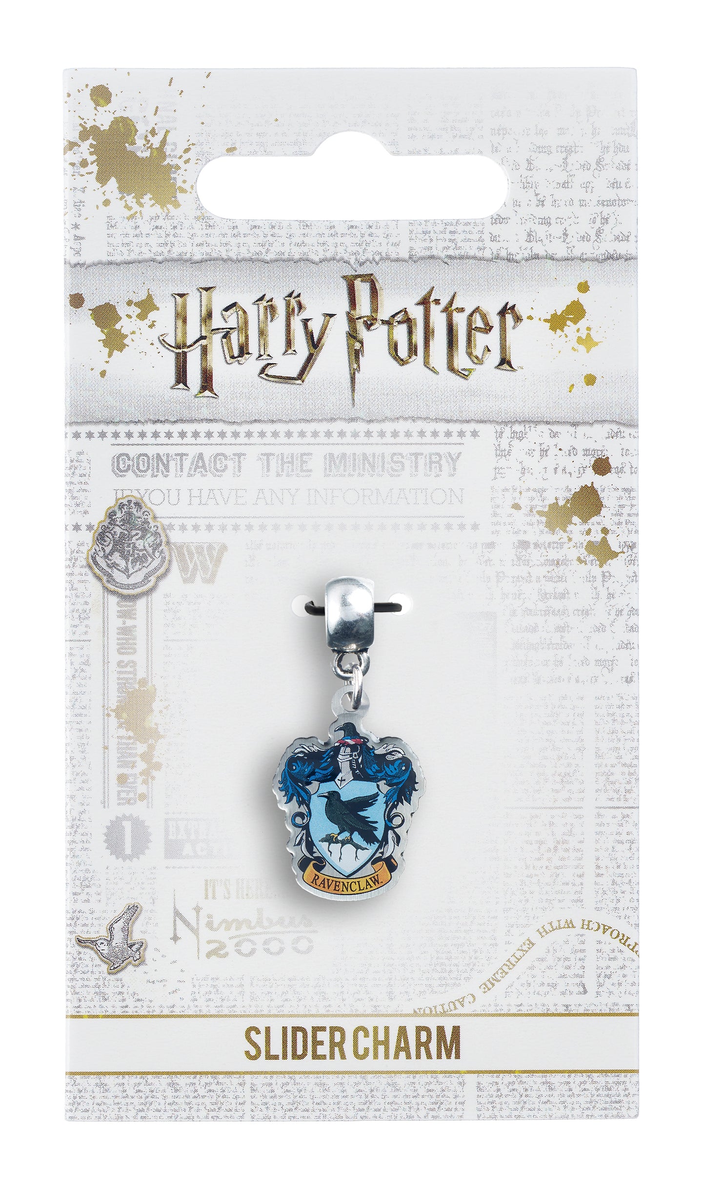 Harry Potter Ravenclaw Crest Slider Charm - Blue