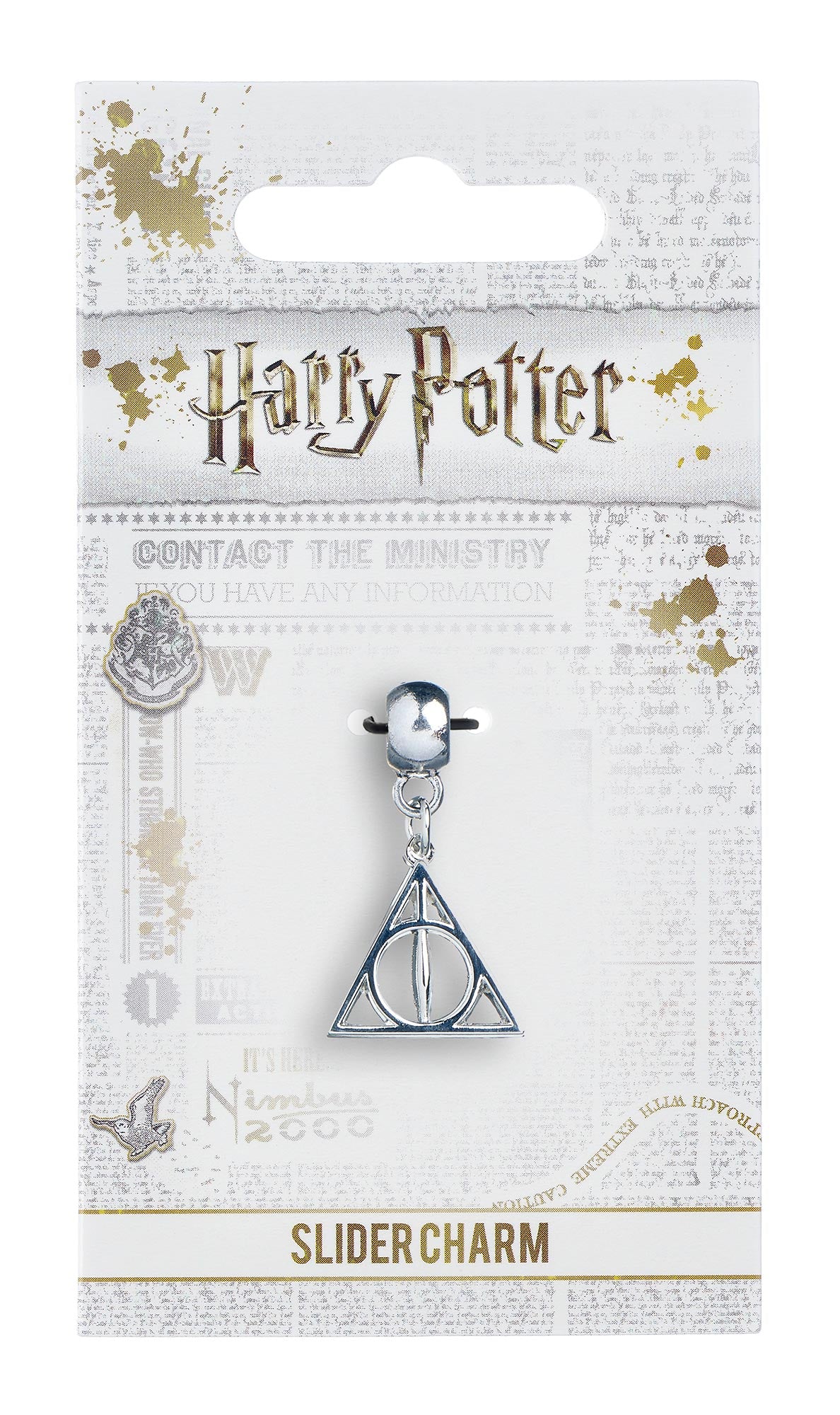 Harry Potter Deathly Hallows Slider Charm - Silver