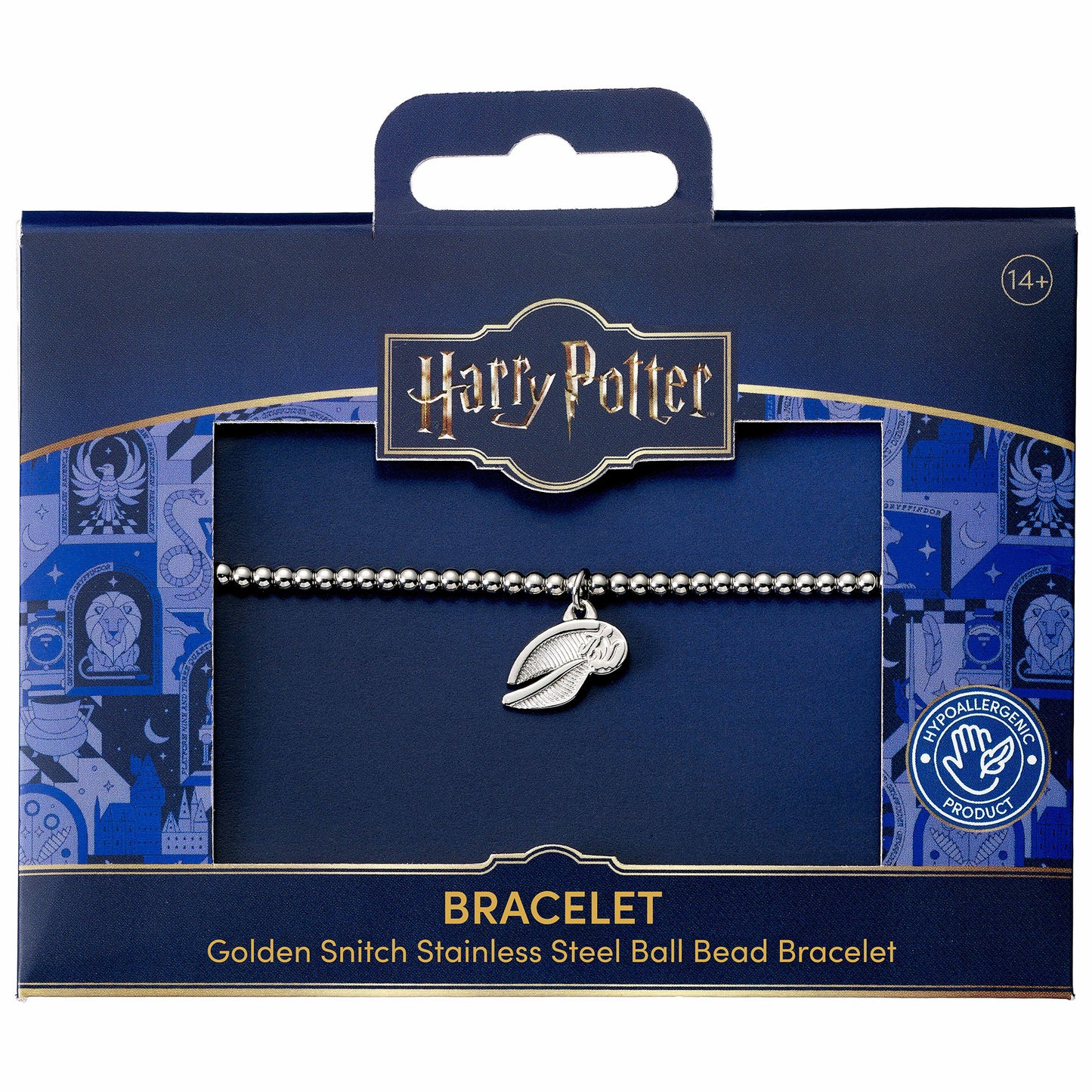 Harry Potter Stainless Steel Golden Snitch Ball Bead Bracelet