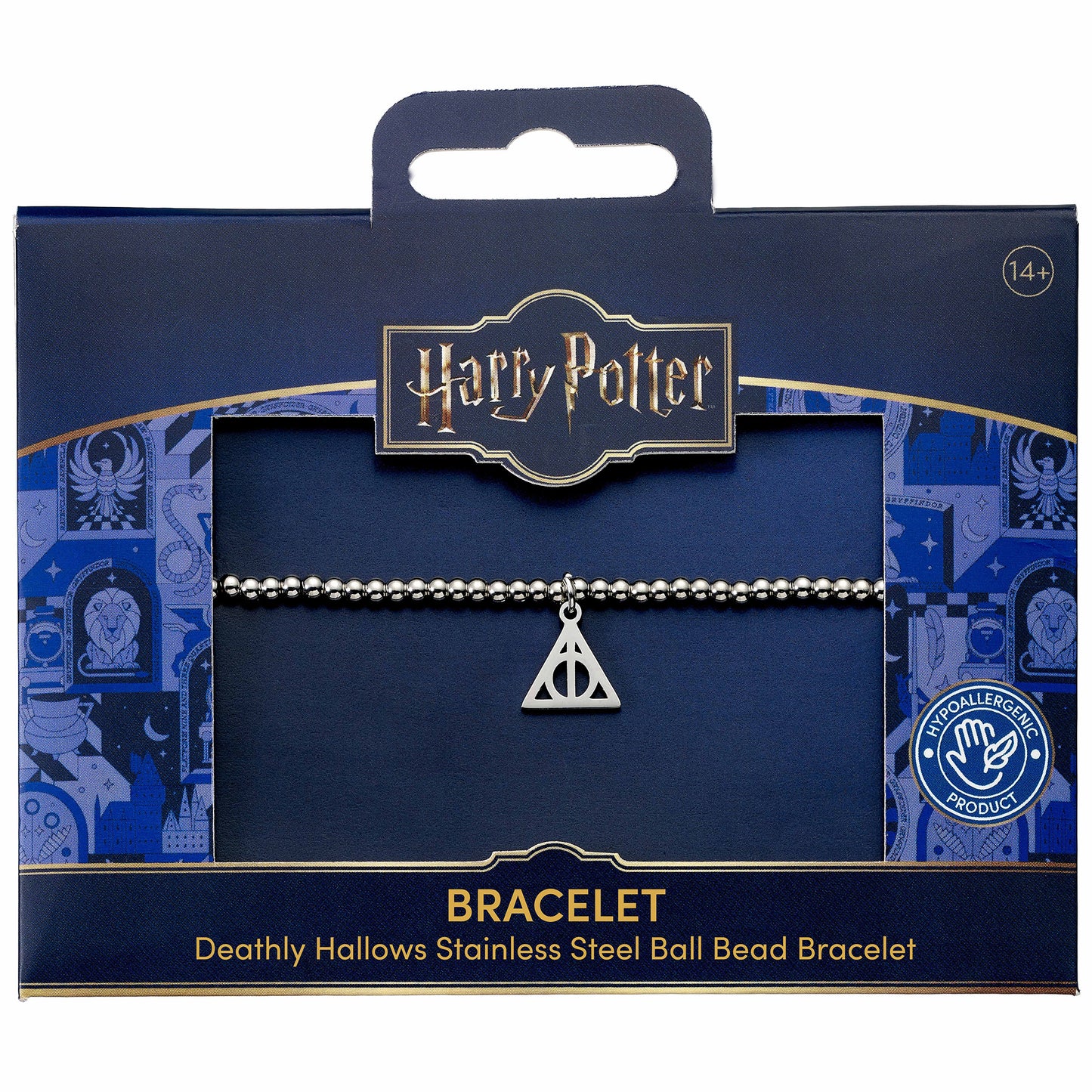 Harry Potter Stainless Steel Deathly Hallows Ball Bead Bracelet