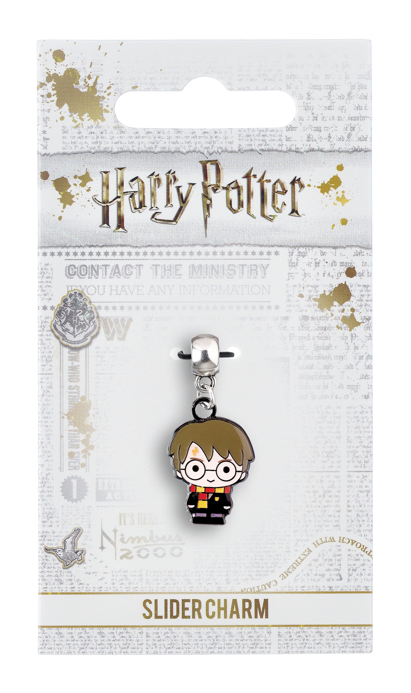 Harry Potter Chibi Style Slider Charm - Black