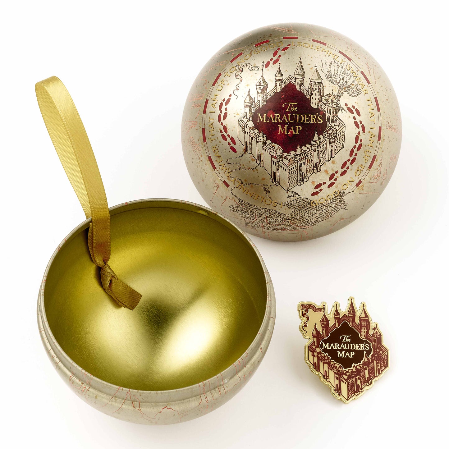 Harry Potter Marauders Map Gift Bauble including Pin Badge