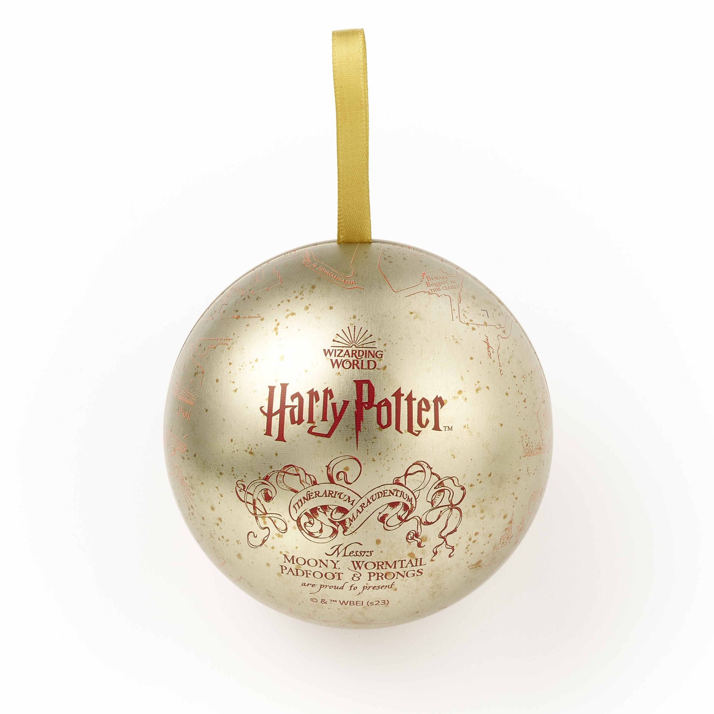 Harry Potter Marauders Map Gift Bauble including Pin Badge