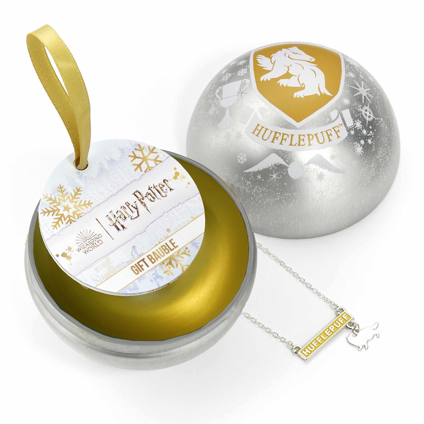 Boule Poufsouffle Harry Potter avec Collier Maison