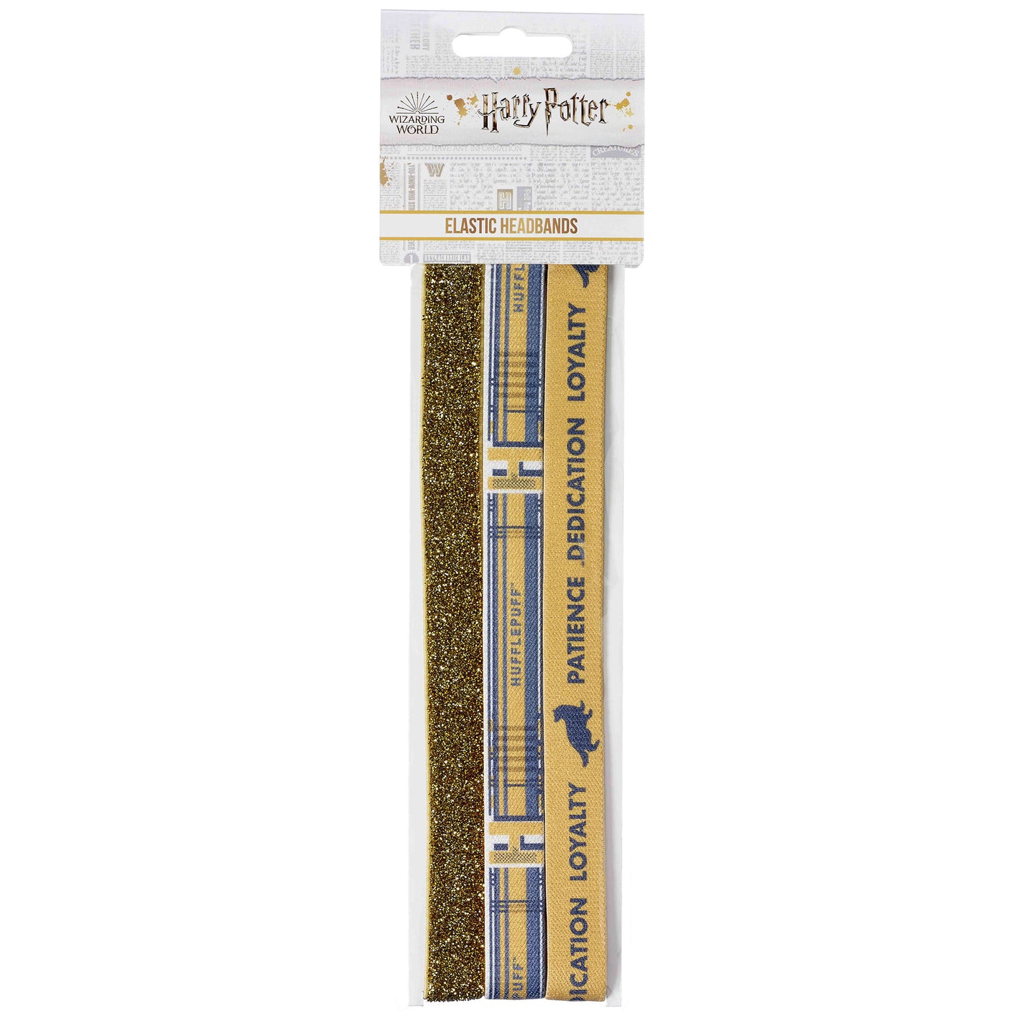 Kellica Official Harry Potter Hufflepuff Elastic Headband Set