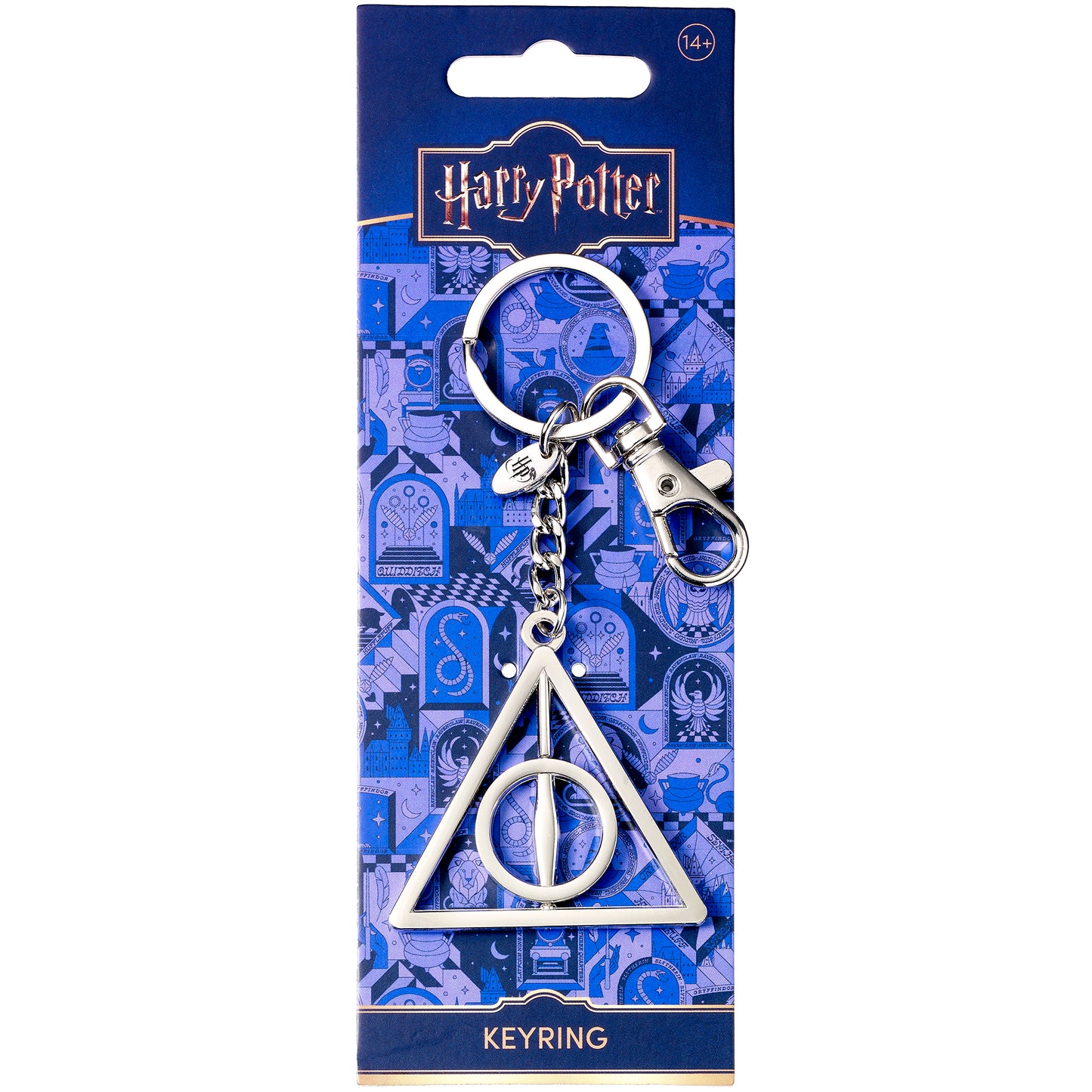 Harry Potter Deathly Hallows spinning keyring