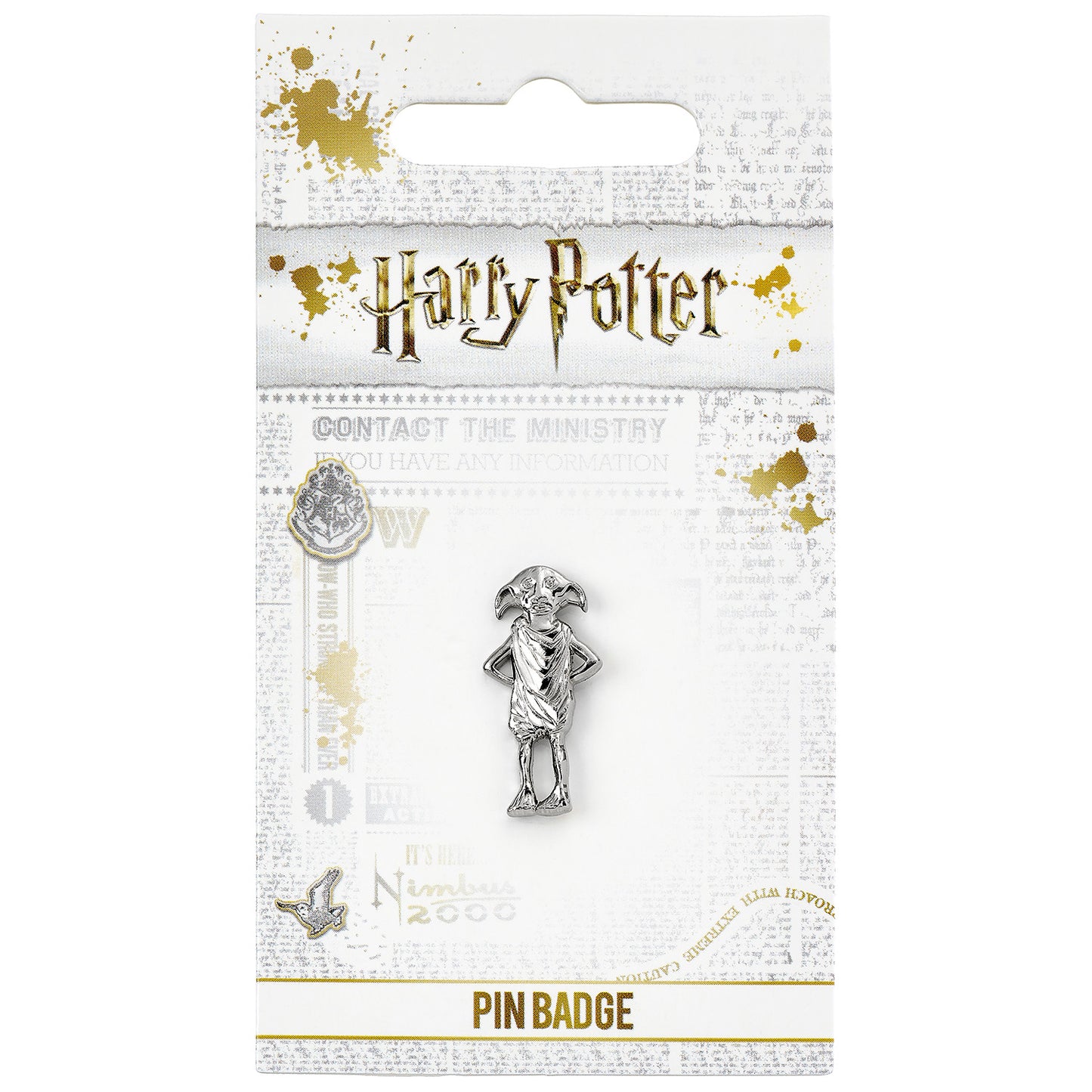 Harry Potter Dobby the House Elf Pin Badge - Silver