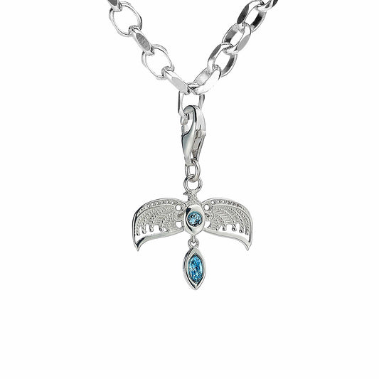 Harry Potter Sterling Silver Diadem Clip on Charm With Crystals - Silver