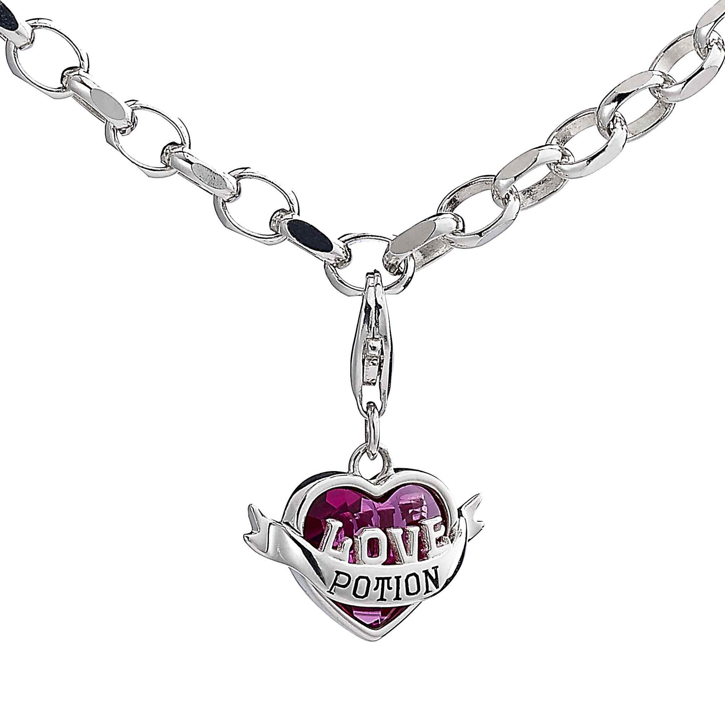 Harry Potter Sterling Silver Love Potion Clip On Charm With Crystals