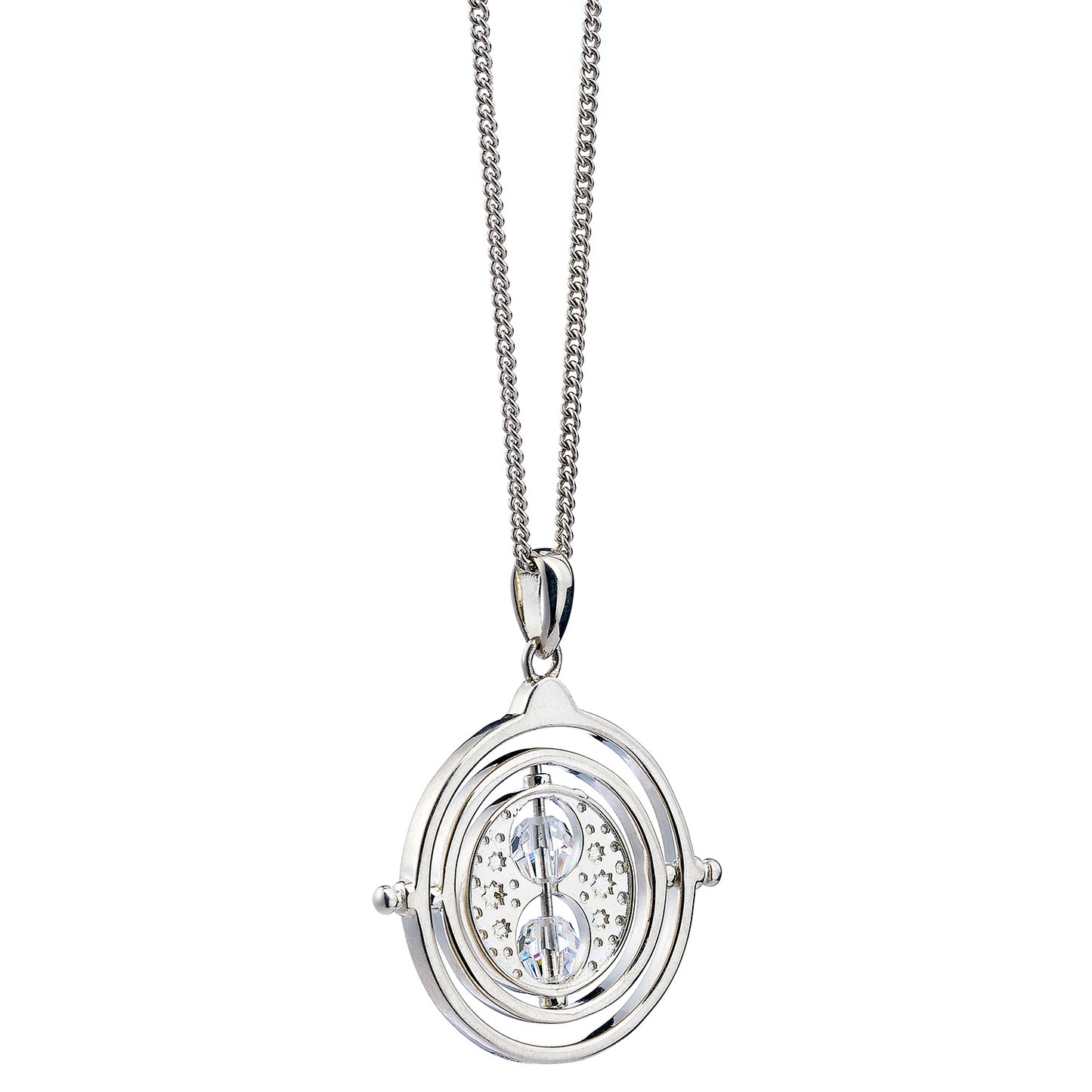 Harry Potter Time Turner Necklace Embellished with Crystals - Sterling Silver