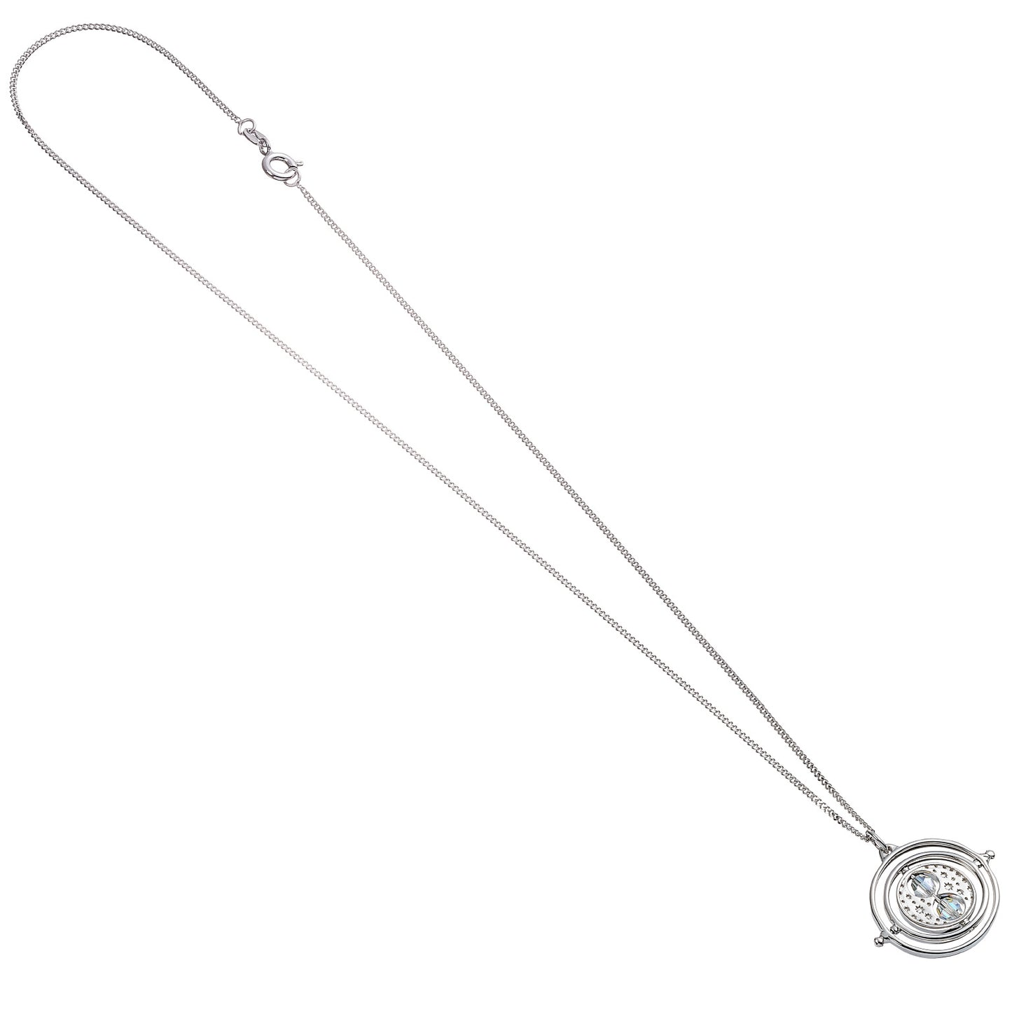 Harry Potter Time Turner Necklace Embellished with Crystals - Sterling Silver