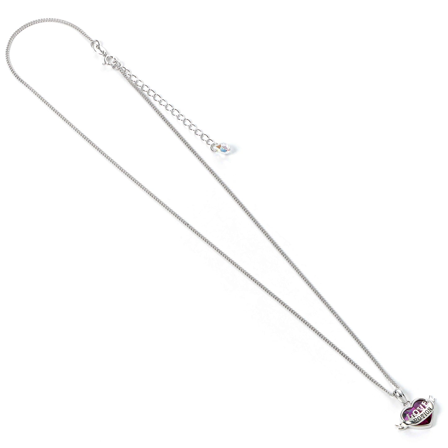 Collier philtre d'amour Harry Potter en argent sterling avec cristaux