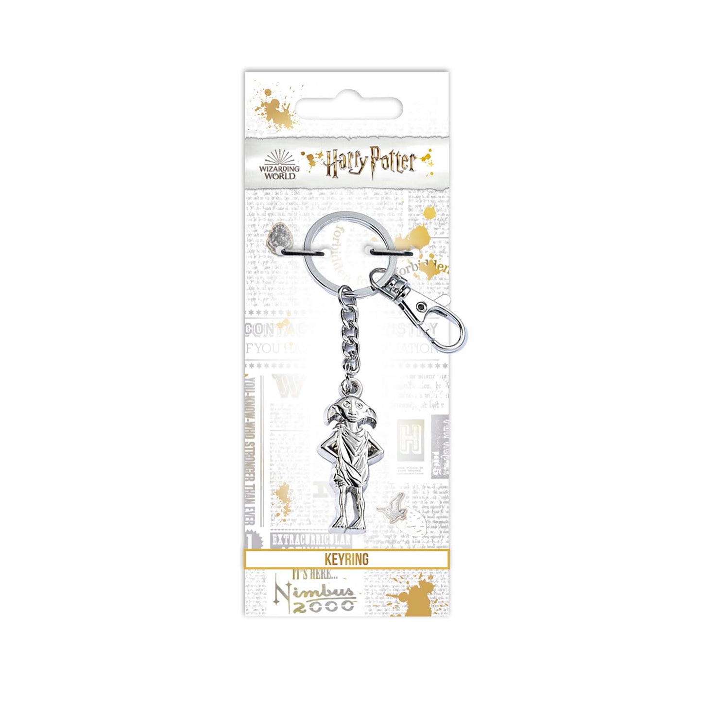 Harry Potter Dobby the House-Elf Keyring - Silver