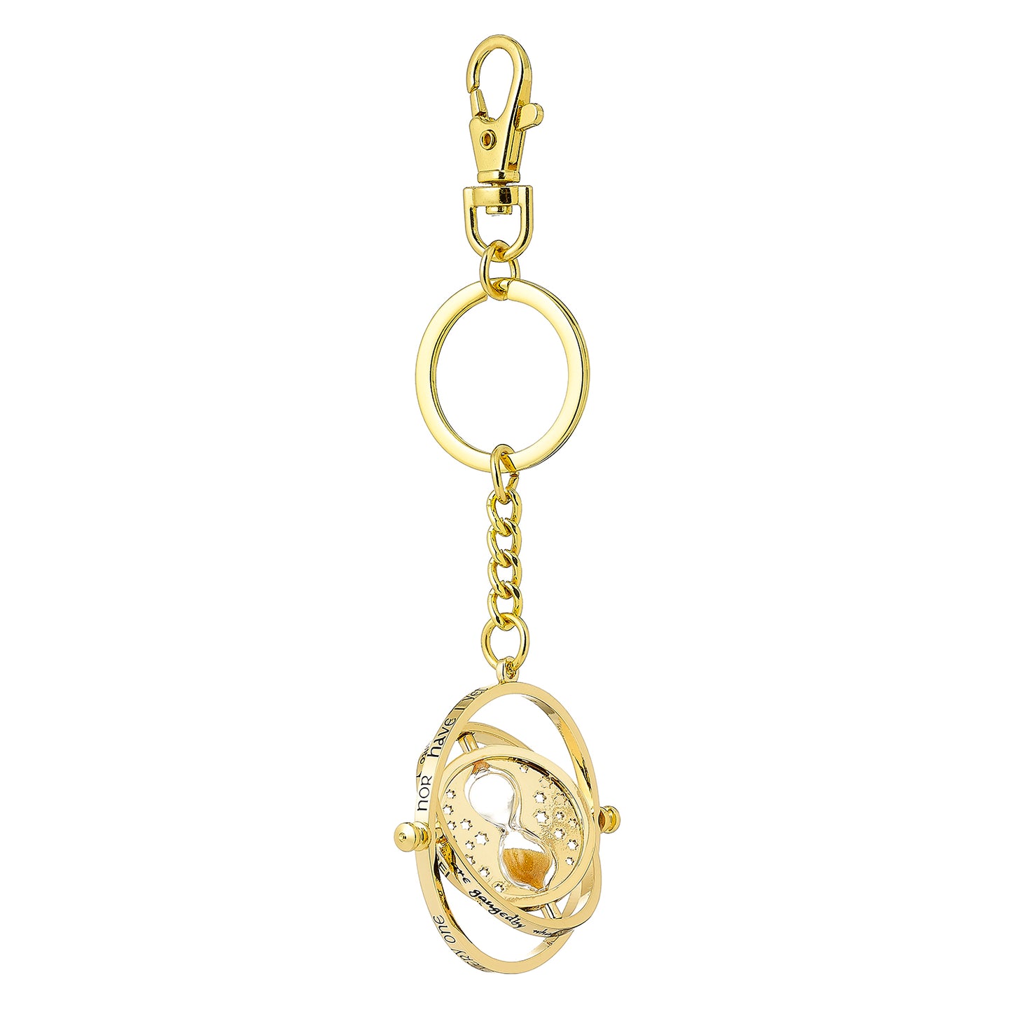 Harry Potter Spinning Time Turner Keyring - Gold