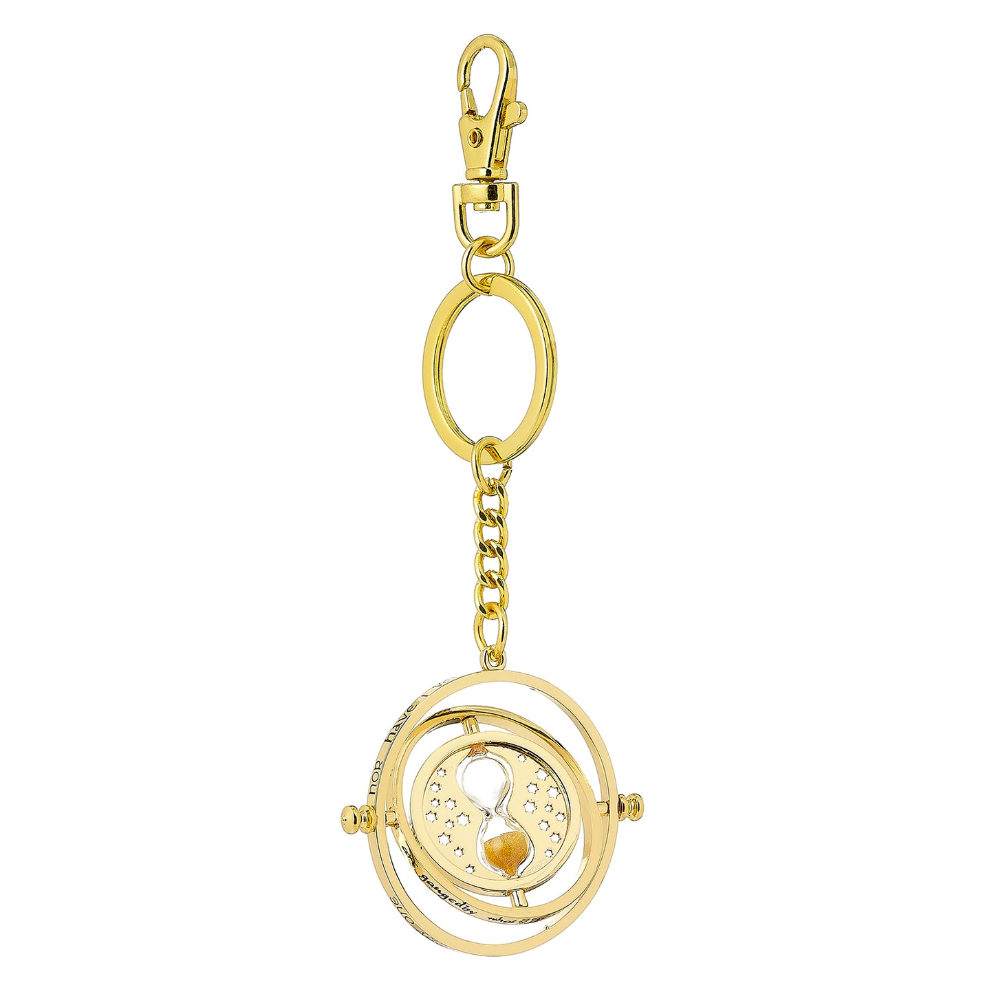 Harry Potter Spinning Time Turner Keyring - Gold