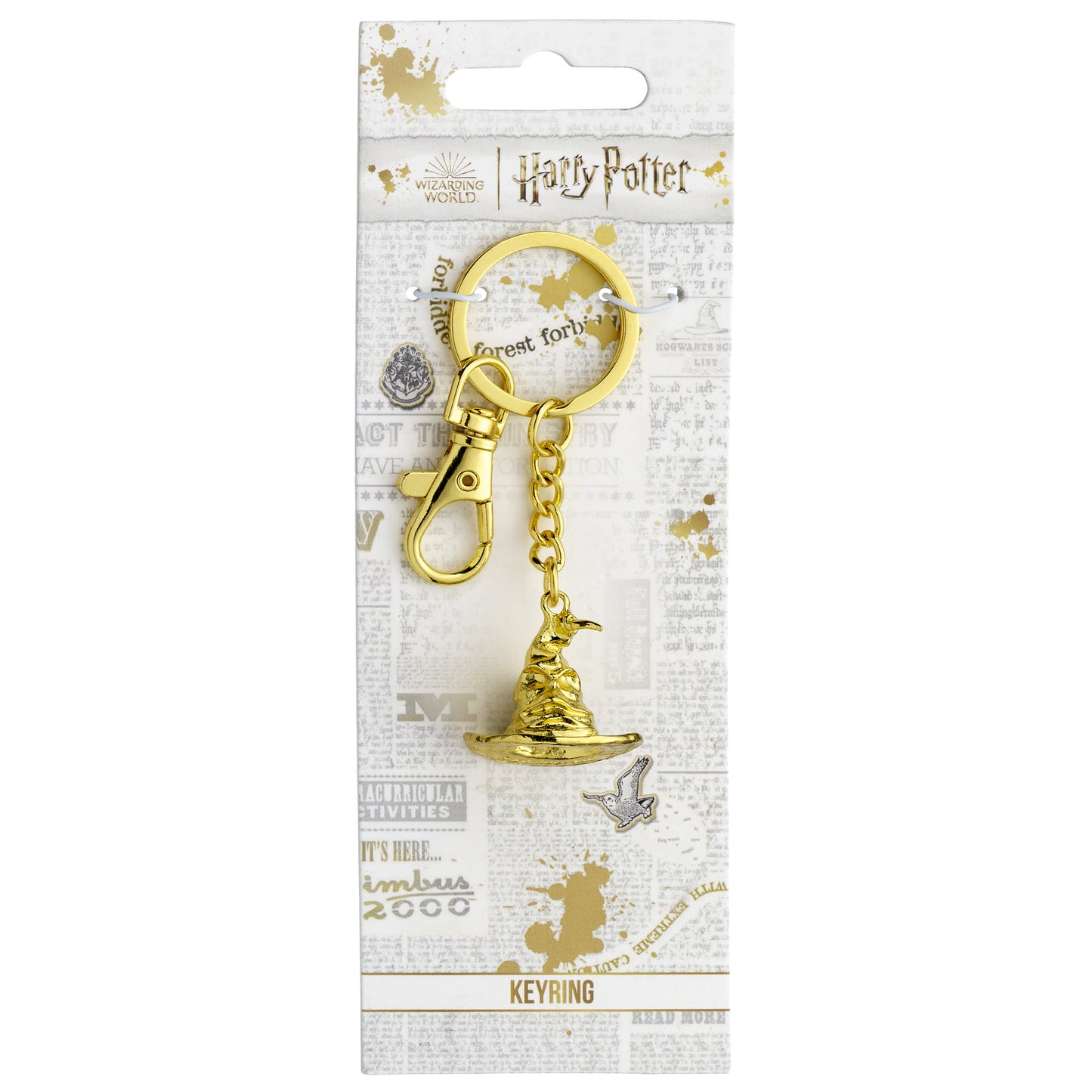 Harry Potter Gold Tone Sorting Hat Keyring