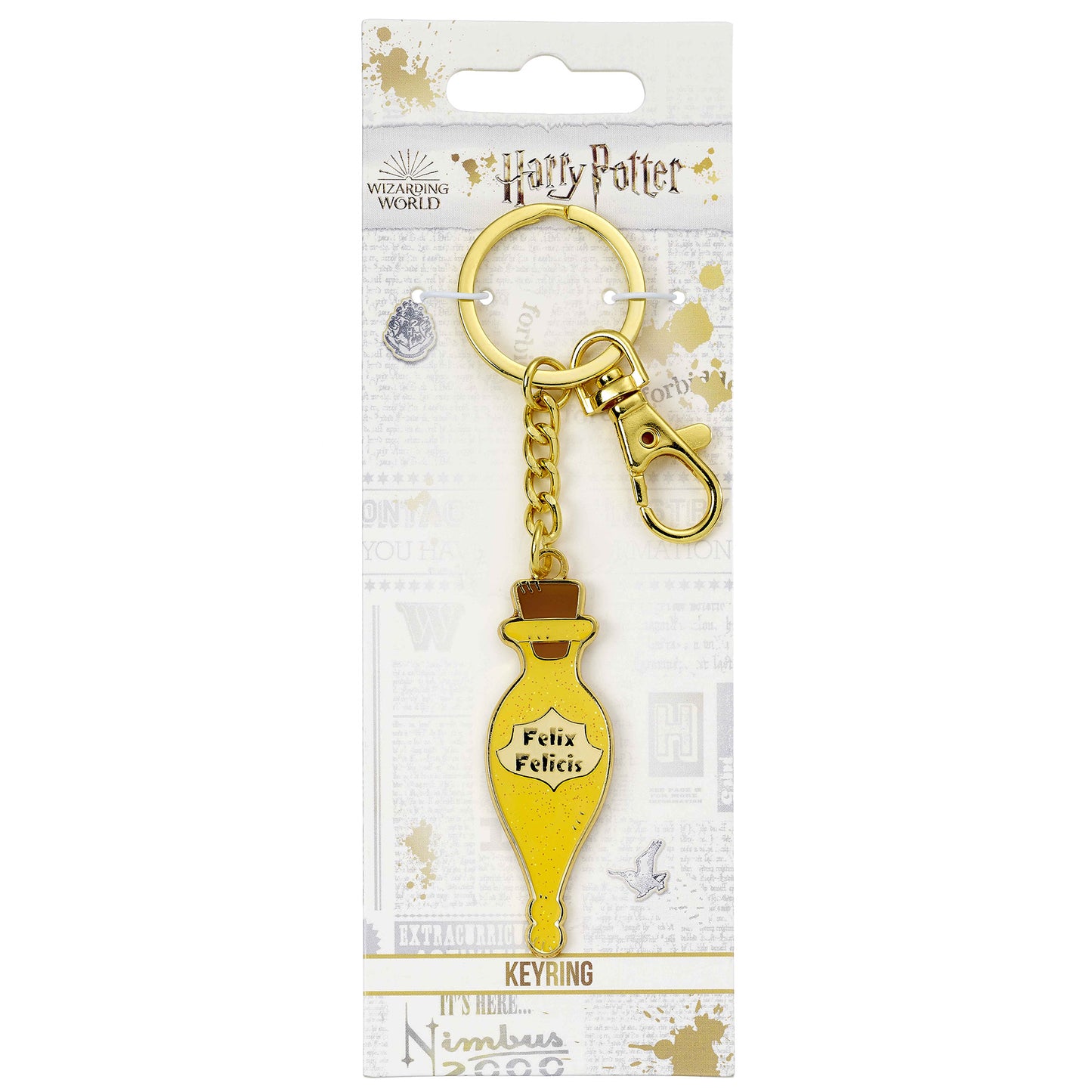 Harry Potter Glow in the Dark Felix Felicis Keyring - Yellow