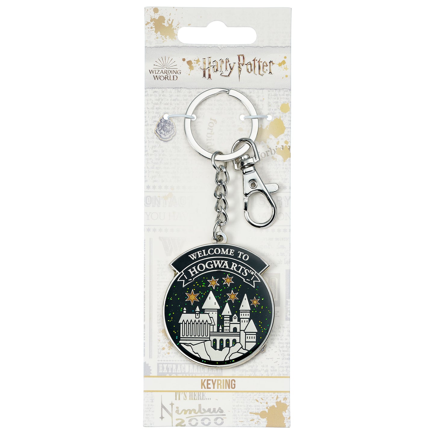 Porte-clés Poudlard personnalisé Harry Potter - Argent