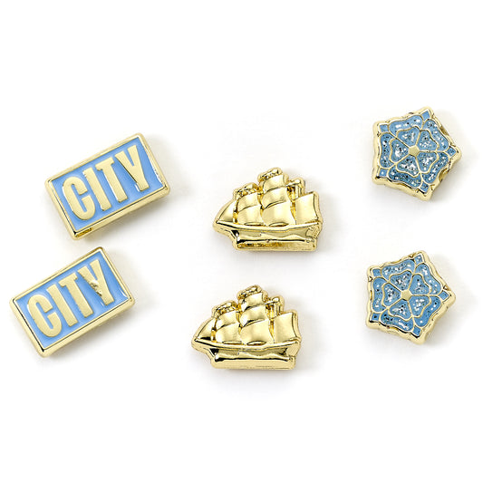 Manchester City Football Club Set of Three Stud Earrings