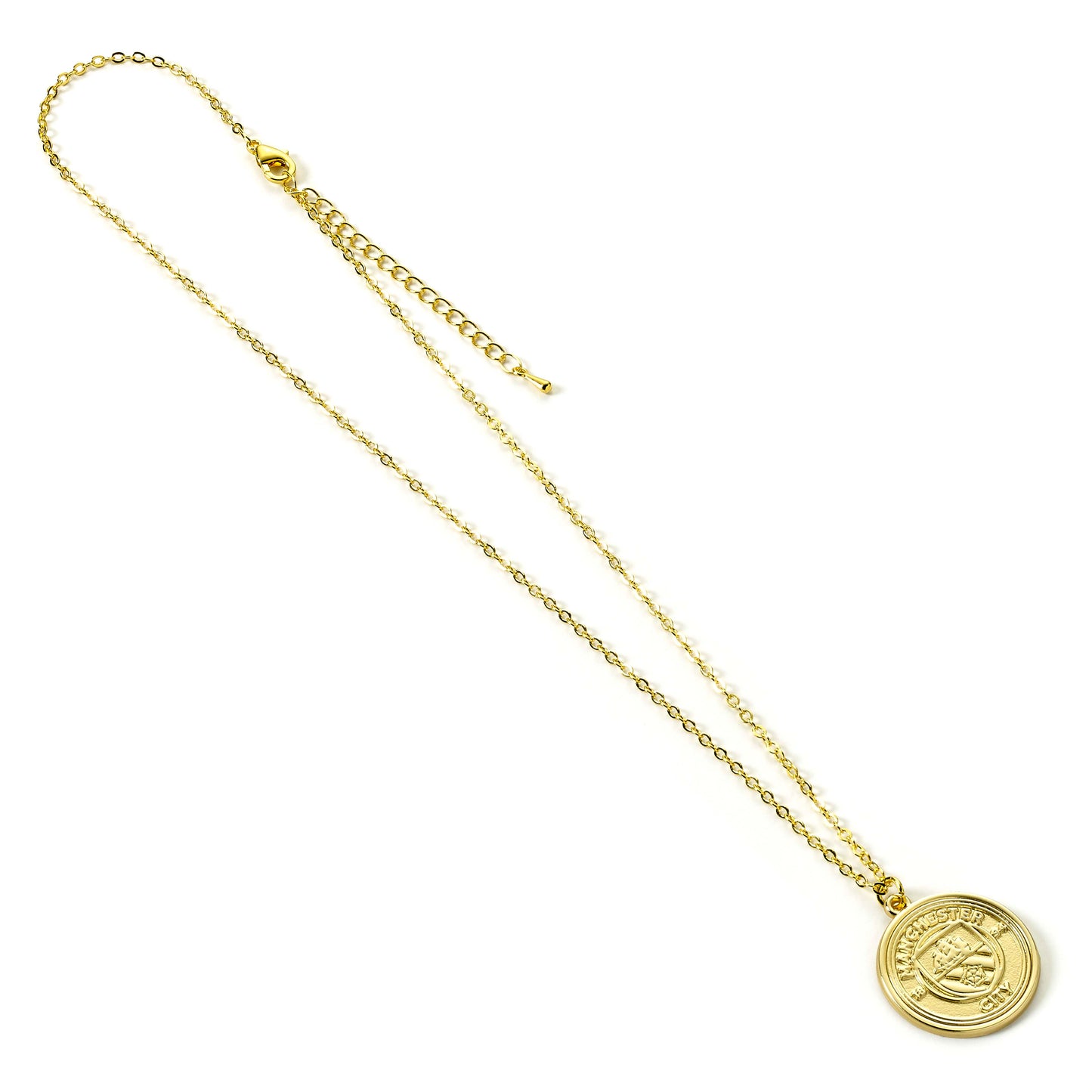 Manchester City Football Club Gold Tone Crest Necklace