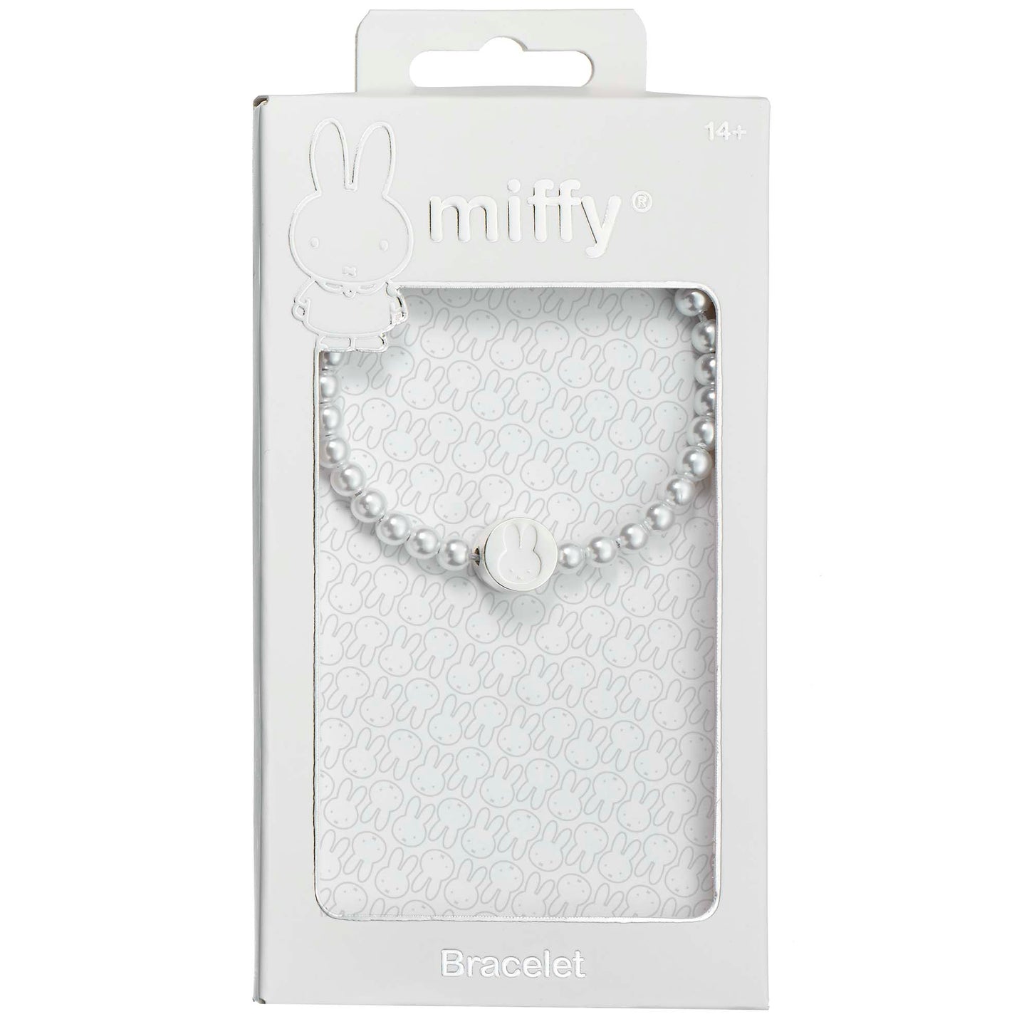 Miffy White Beaded Bracelet with Charm