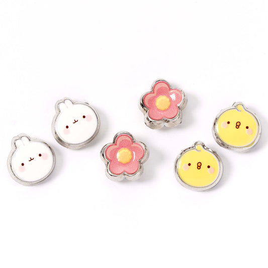 Molang and Piu Piu Stud Earring Set