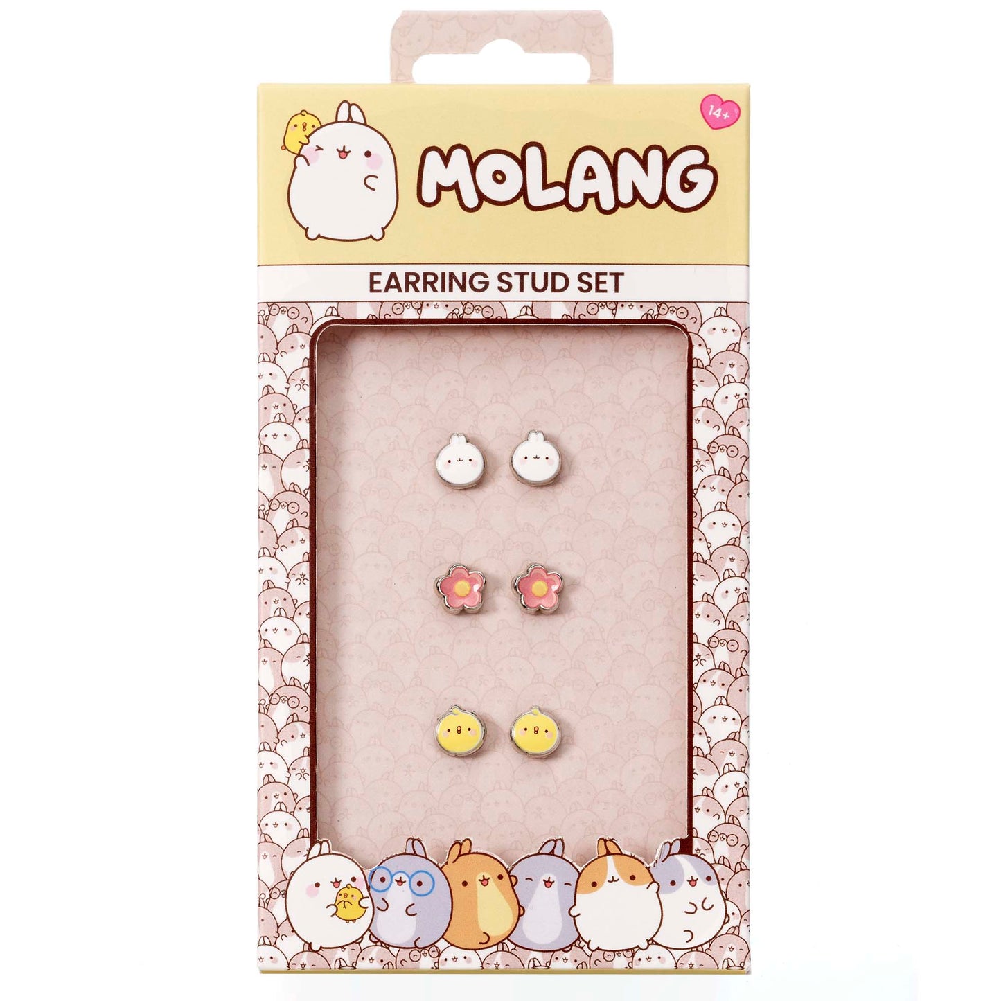 Molang and Piu Piu Stud Earring Set