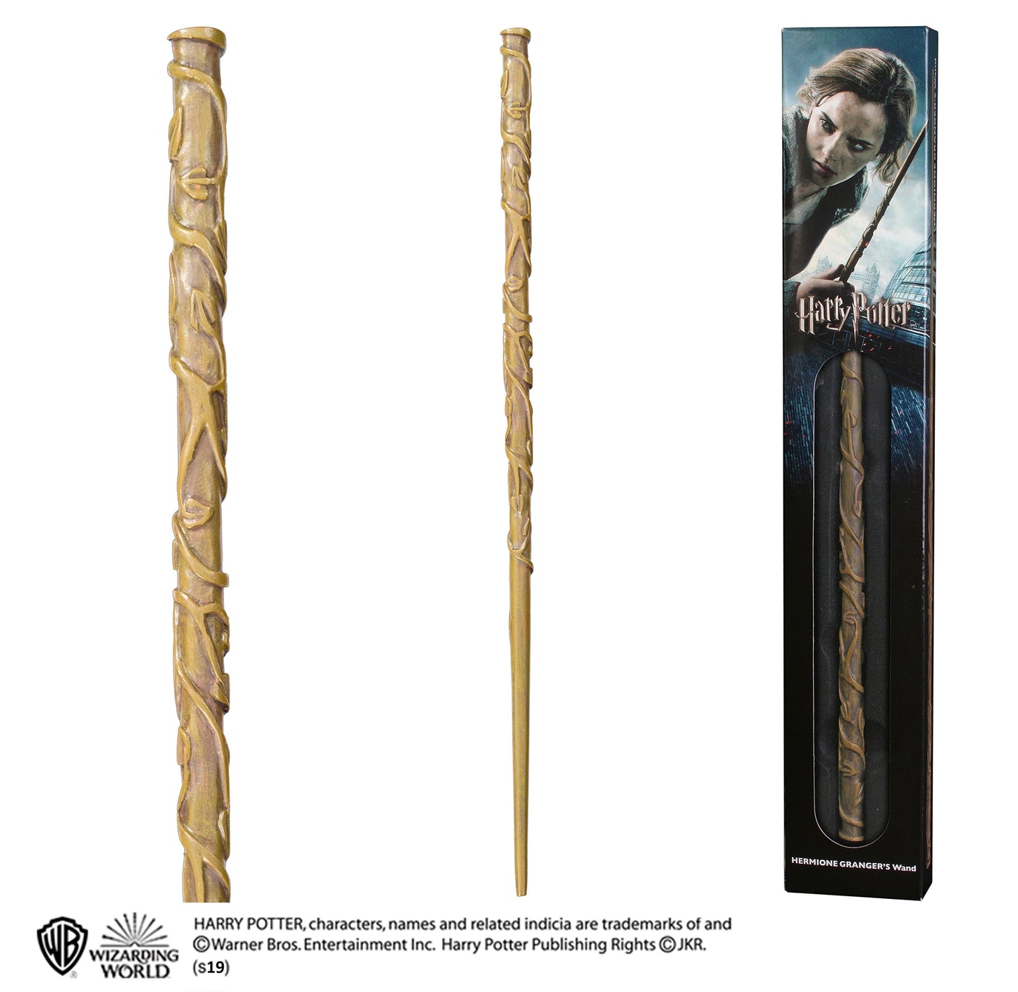 Harry Potter Hermiones Wand Prop Replica with Window Box - Brown