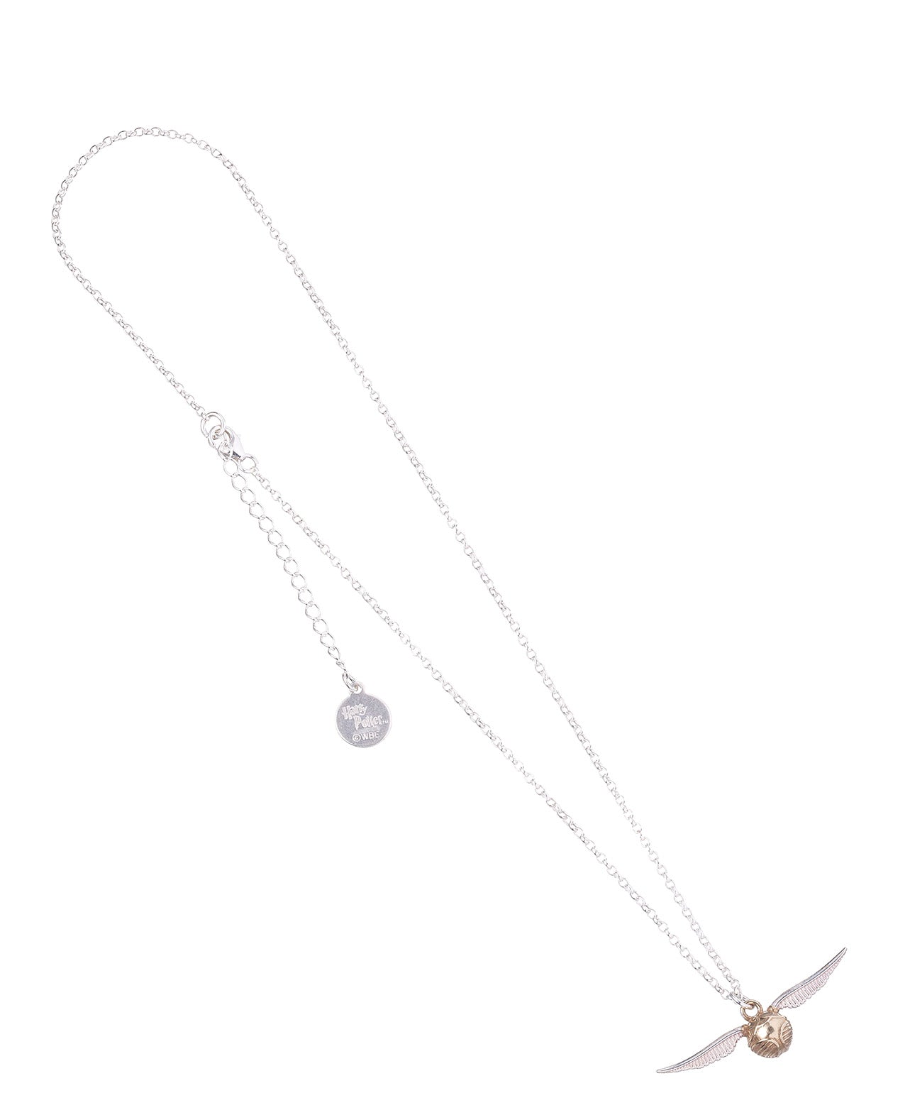 Harry Potter Golden Snitch Charm Necklace in Sterling Silver - Silver