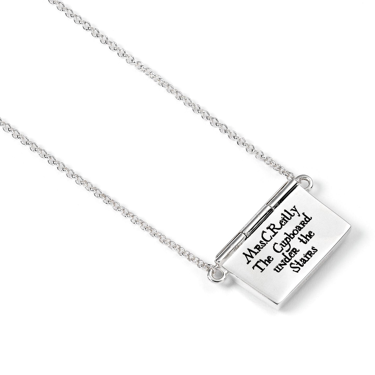 Harry Potter Personalised Hogwarts Acceptance Letter with Opening Envelope Necklace - Sterling Silver