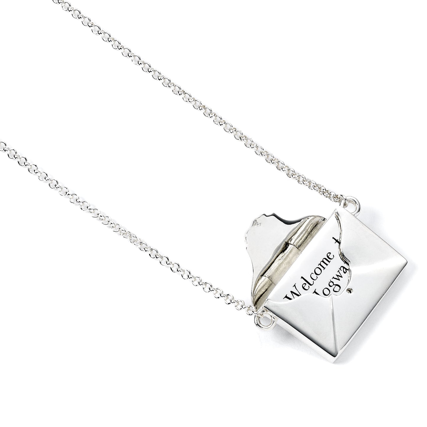 Harry Potter Personalised Hogwarts Acceptance Letter with Opening Envelope Necklace - Sterling Silver