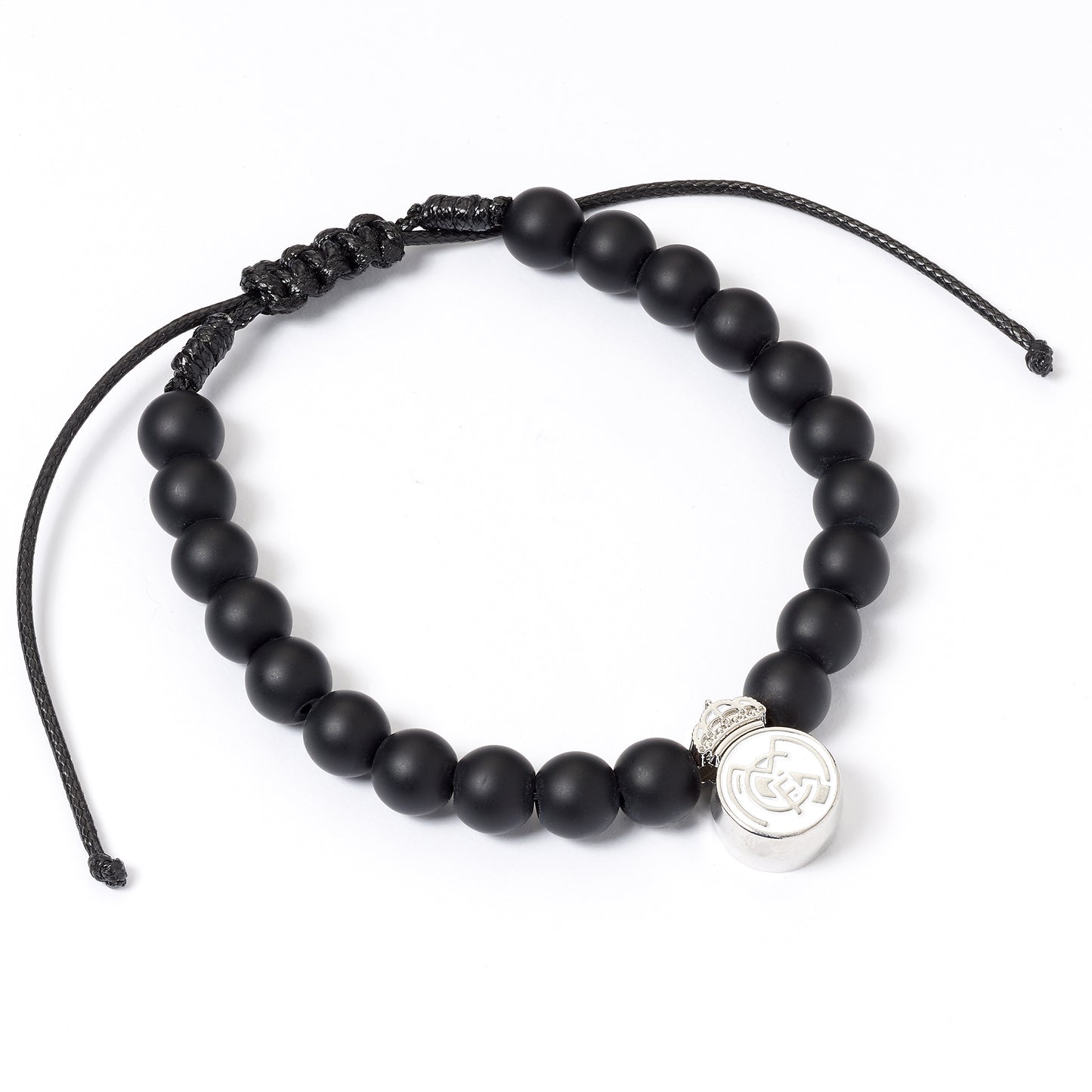 Real Madrid Black Bead Bracelet