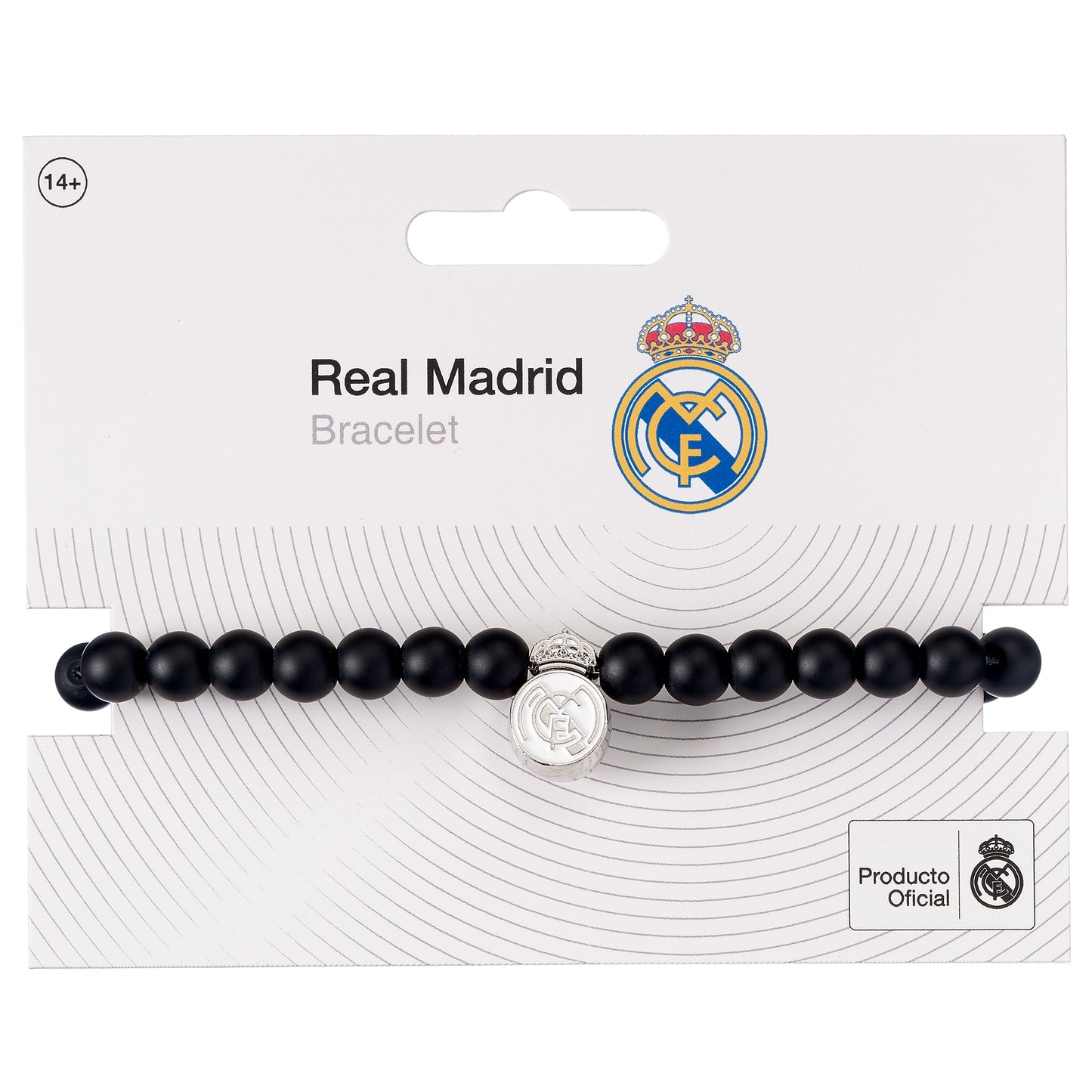Real Madrid Black Bead Bracelet