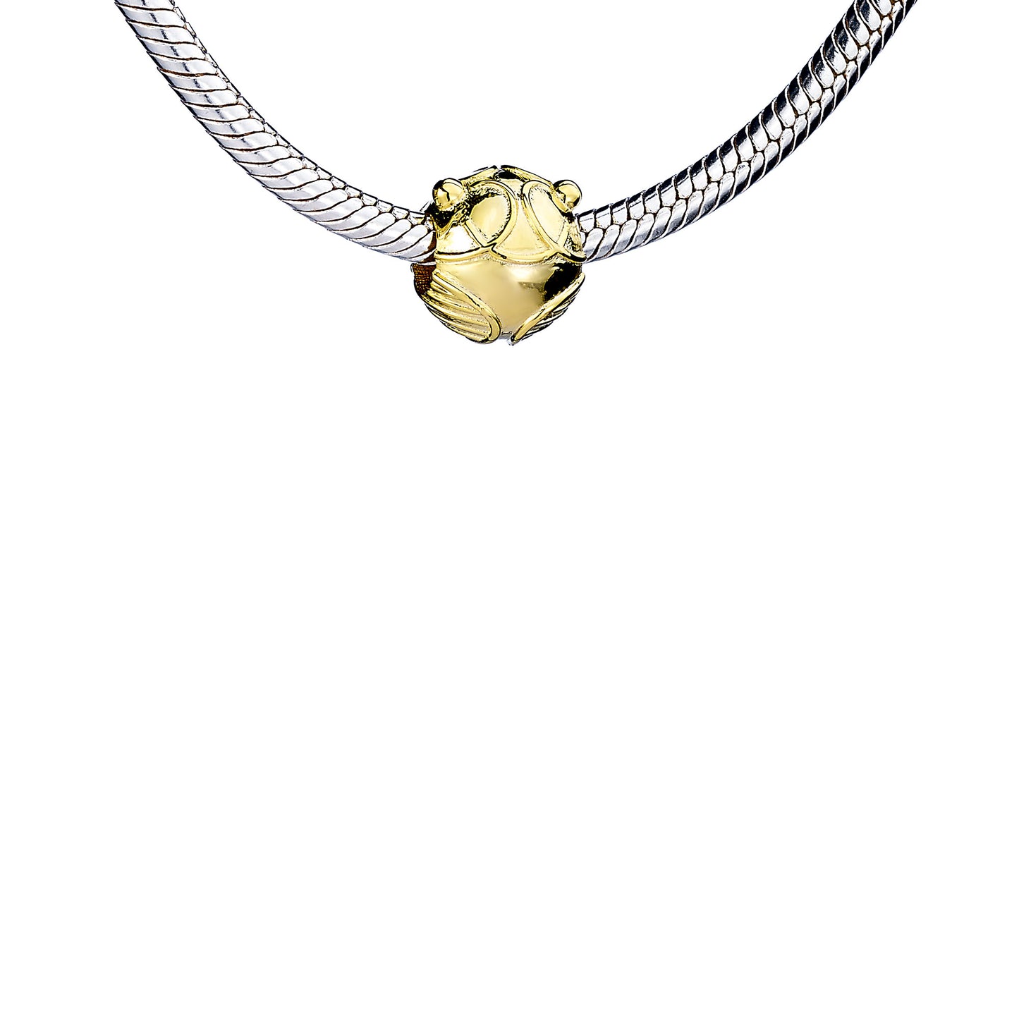 Harry Potter Golden Snitch Spacer Bead - Gold Plated Sterling Silver