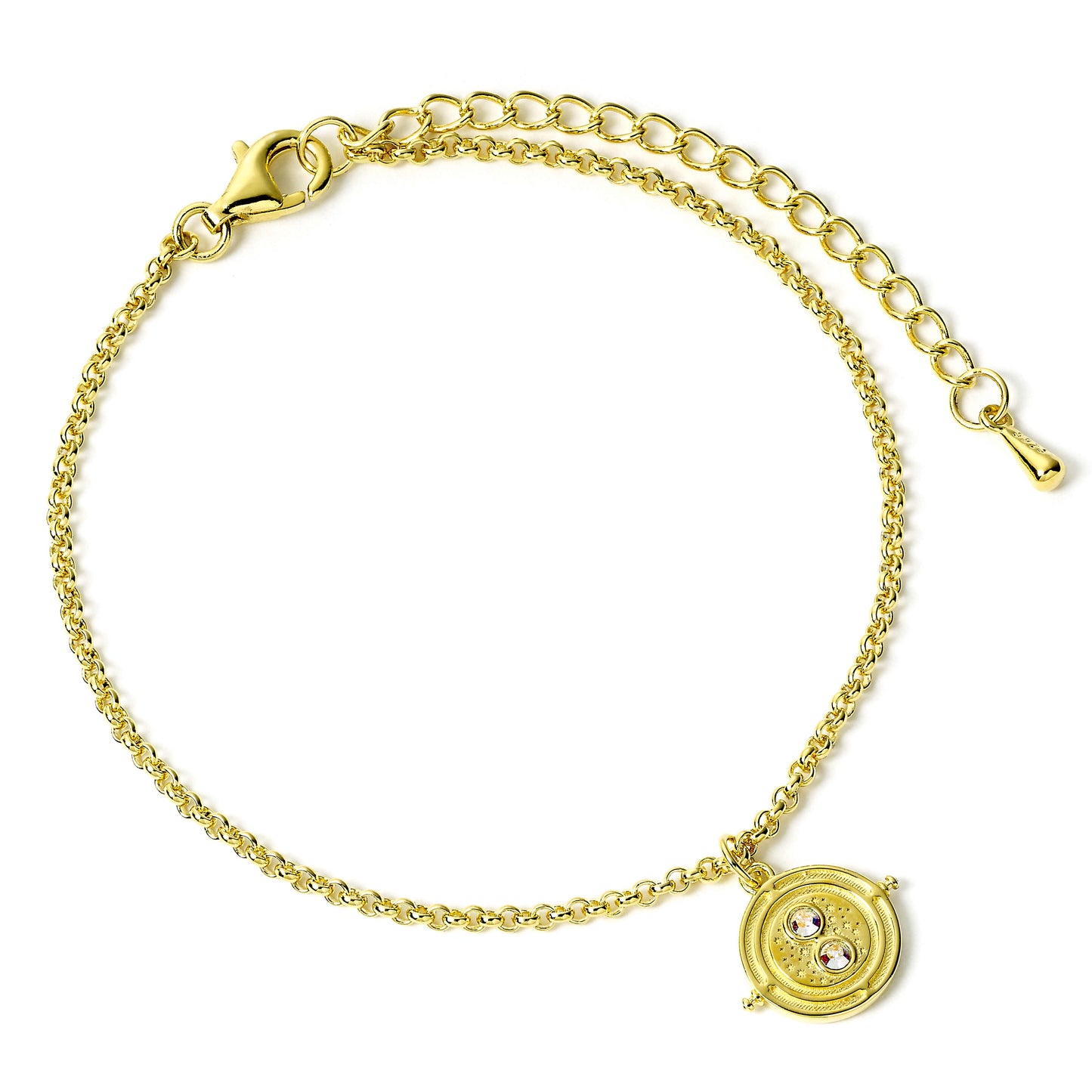 Harry Potter Exclusive Limited Edition Sterling Silver Gold Plated Time Turner Bracelet